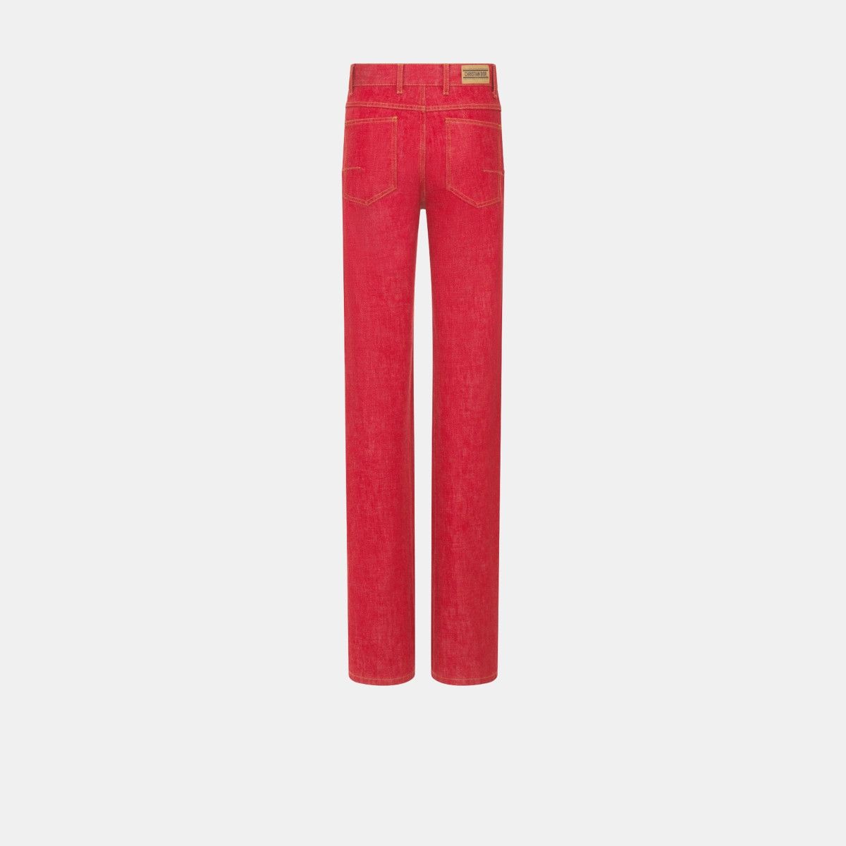 Dior o1bcso1str0225 Fitted Jeans in Red Size 28" / US 6 / IT 42 - 2 Thumbnail