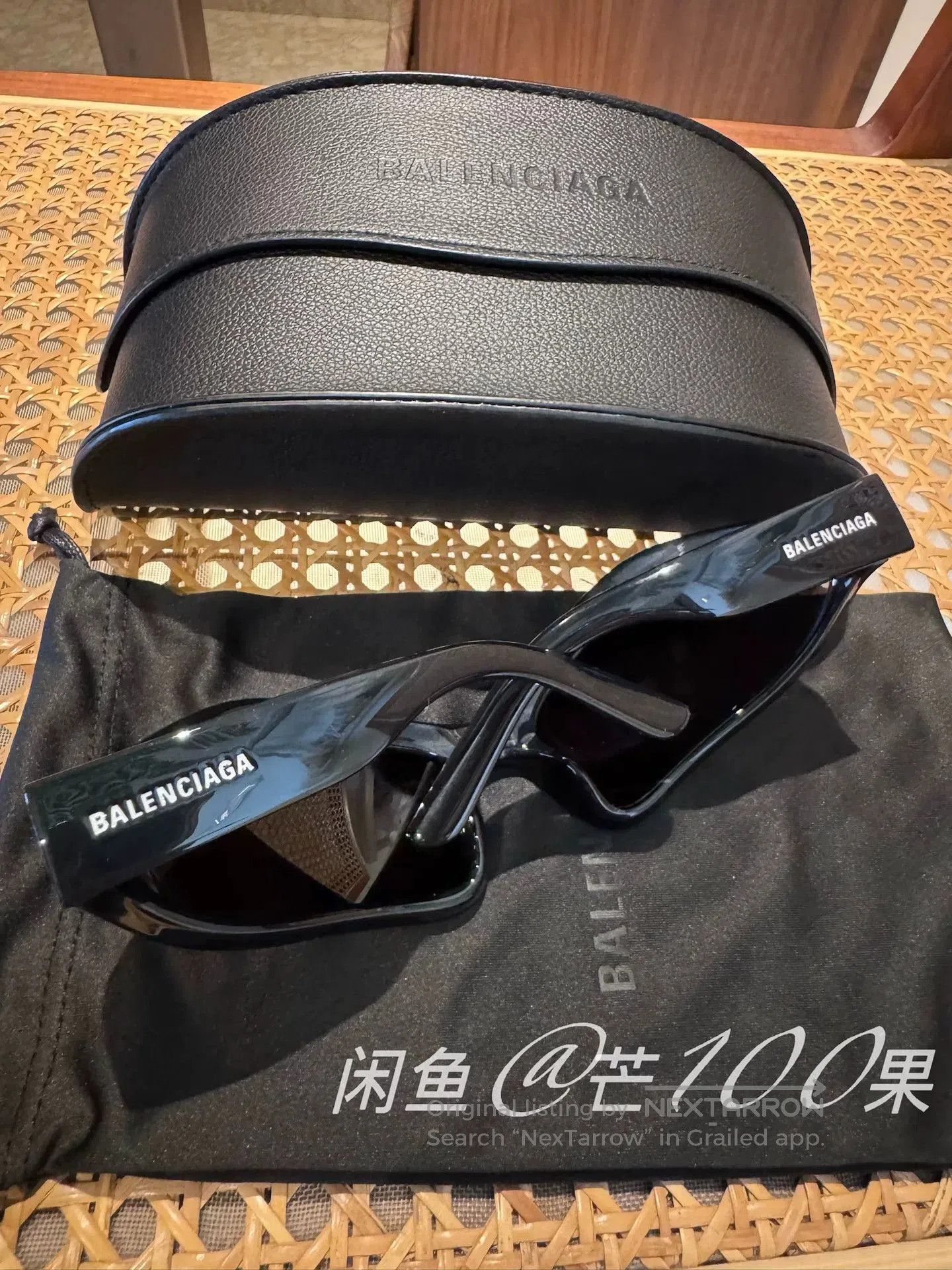 Balenciaga Balenciaga 24 Geometric Frame Sunglasses. Size ONE SIZE - 5 Thumbnail