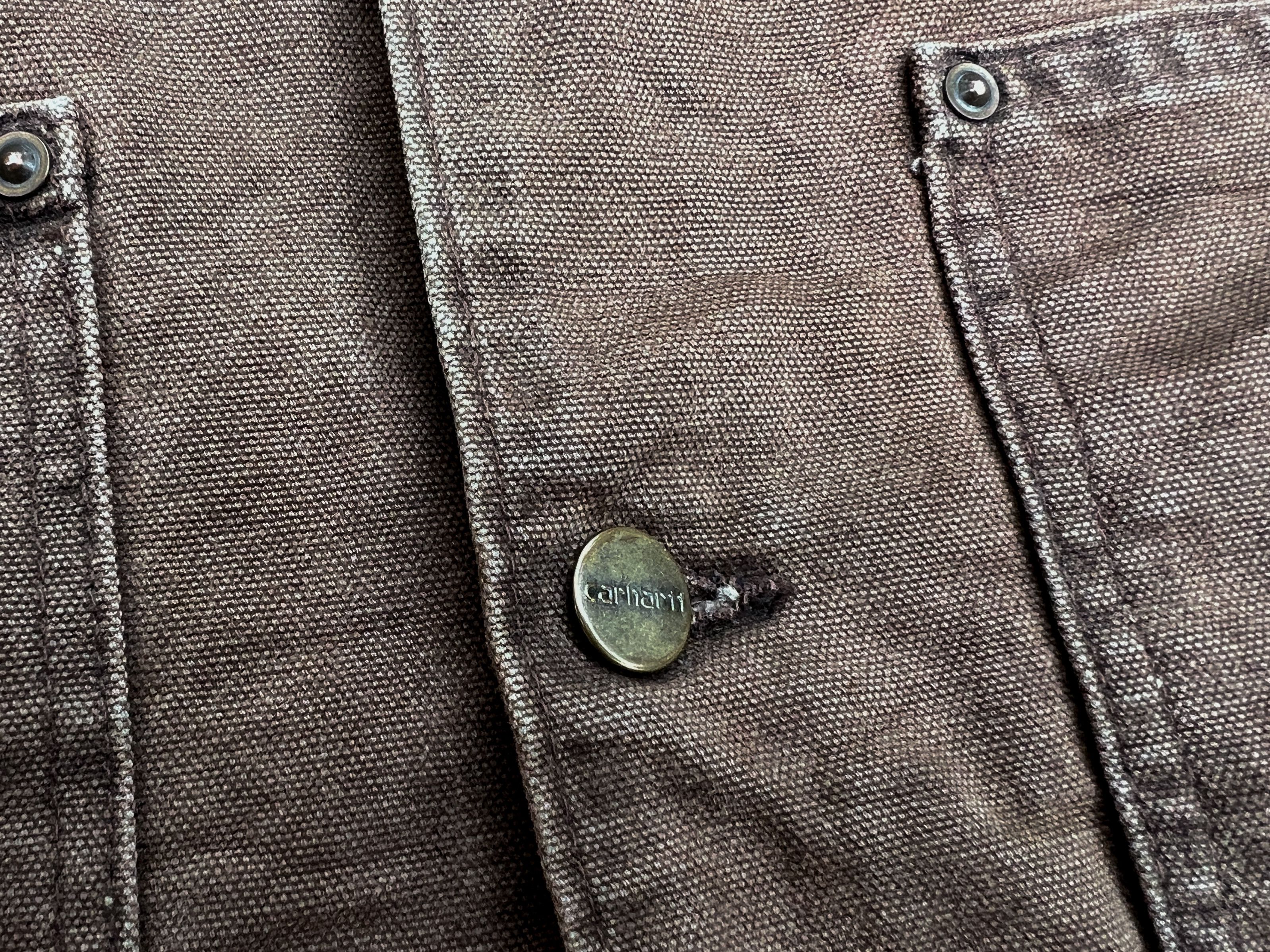 Carhartt 💲RARE💲Vintage Carhartt Chore Jacket Lined Brown M Size Size US M / EU 48-50 / 2 - 7 Thumbnail