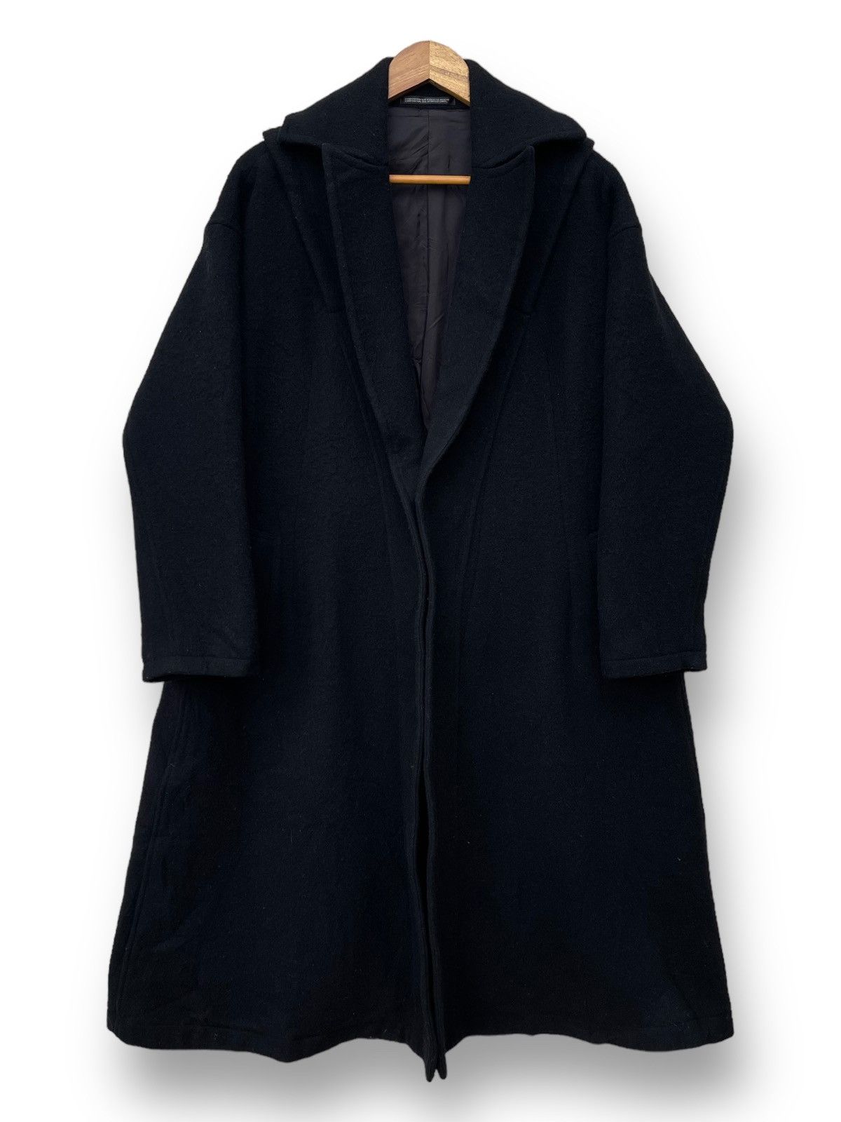 Yohji Yamamoto 🔥 A/W 2009 YOHJI YAMAMOTO WOOL OVER-COAT RARE DESIGN Size US M / EU 48-50 / 2 - 7 Thumbnail