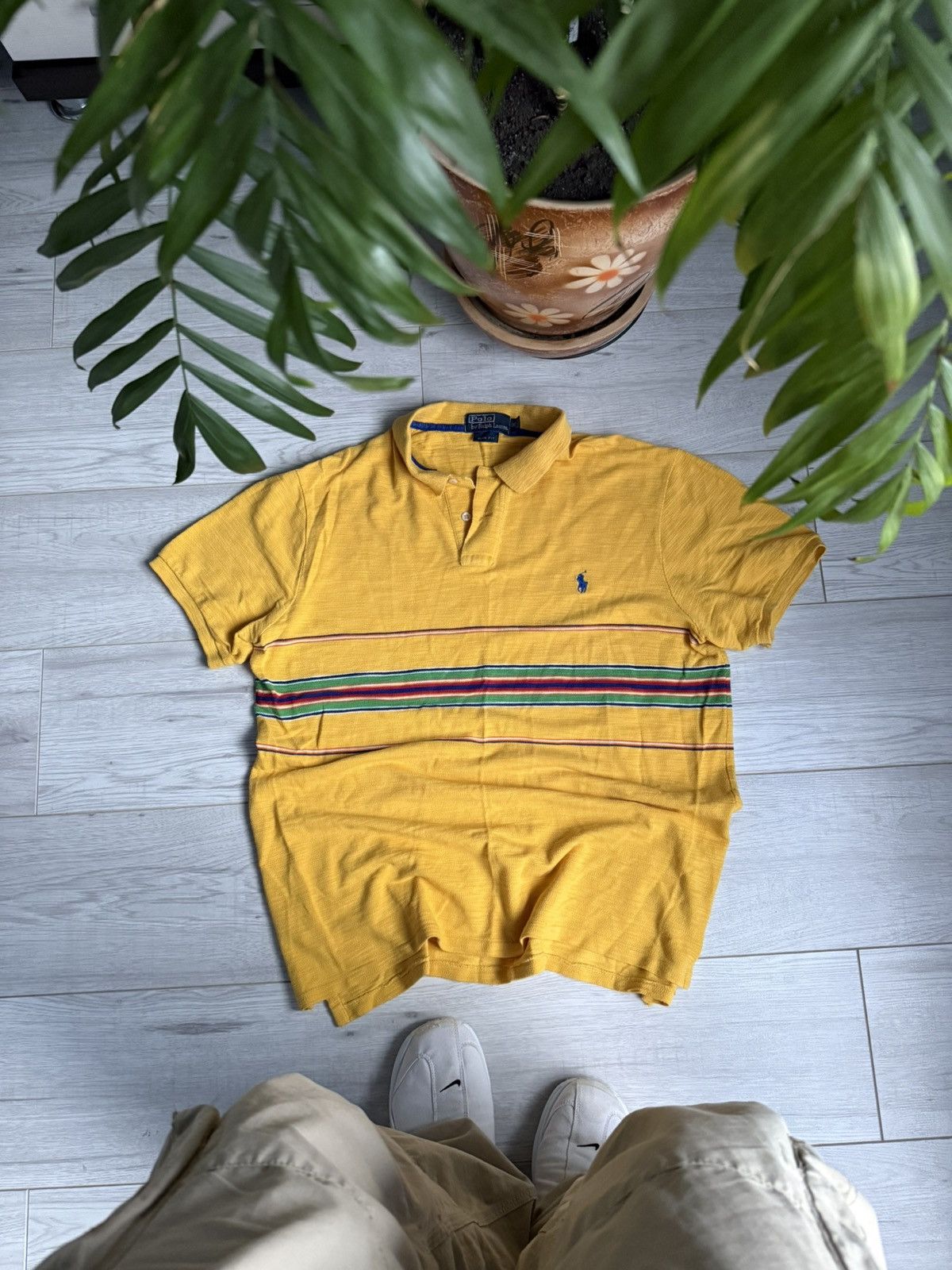 Polo Ralph Lauren × Vintage Vintage Polo Ralph Lauren 90’s Shirt striped polo Size US XL / EU 56 / 4 - 1 Thumbnail