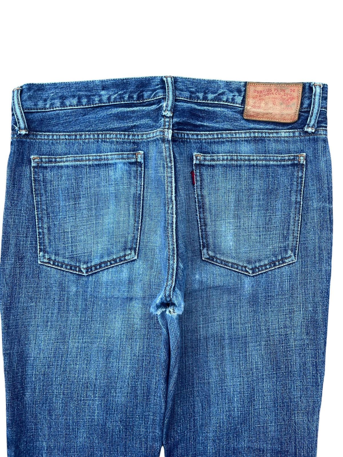 Burgus Plus × Japanese Brand × Le Grande Bleu (L.G.B.) Vintage Japanese Brand Burgus Plus Blue Washed Flare Jeans Size US 33 - 4 Thumbnail