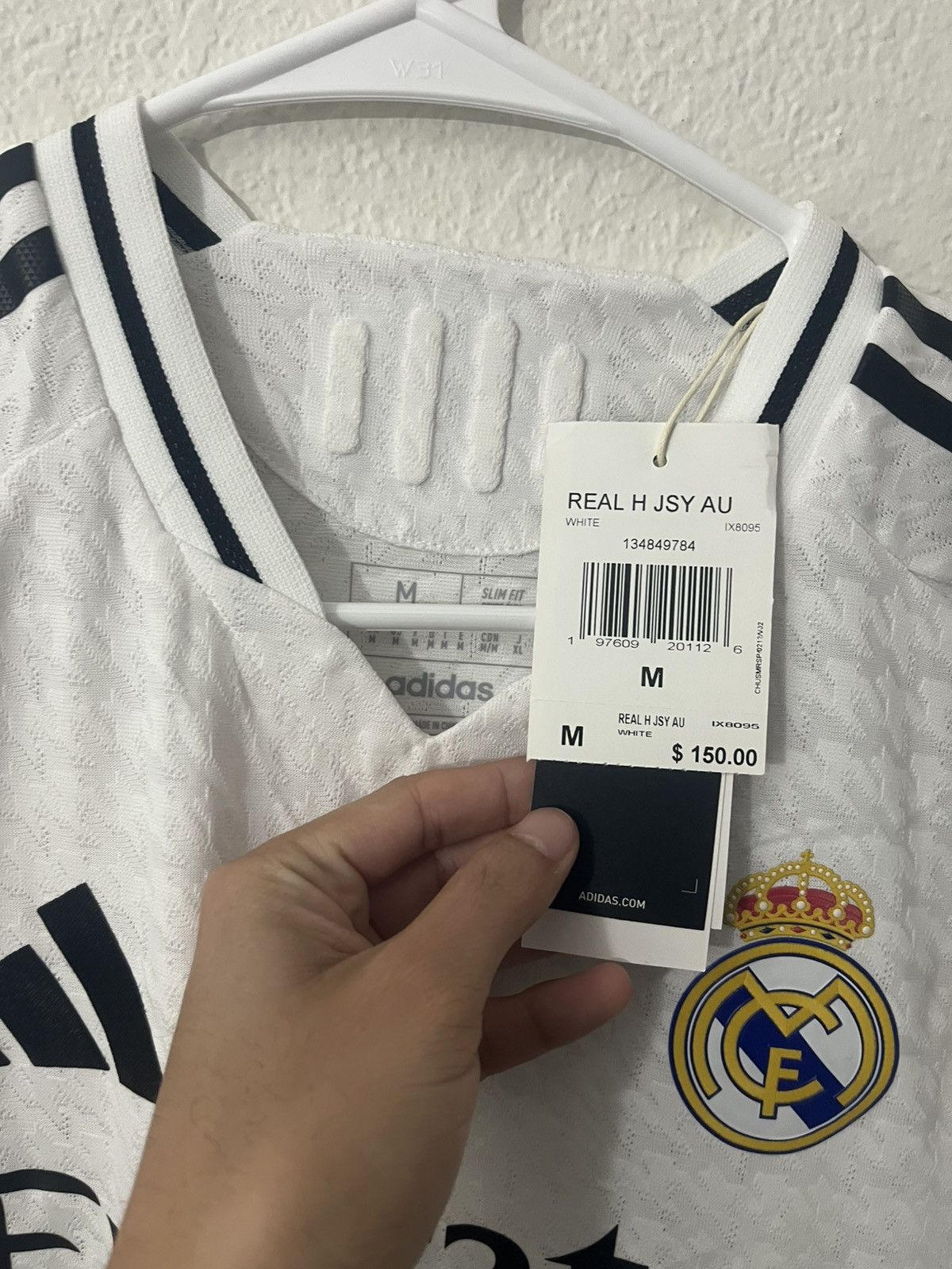 Adidas Real Madrid Adidas Authentic Home Soccer Jersey 2024/25 M Size US M / EU 48-50 / 2 - 2 Thumbnail