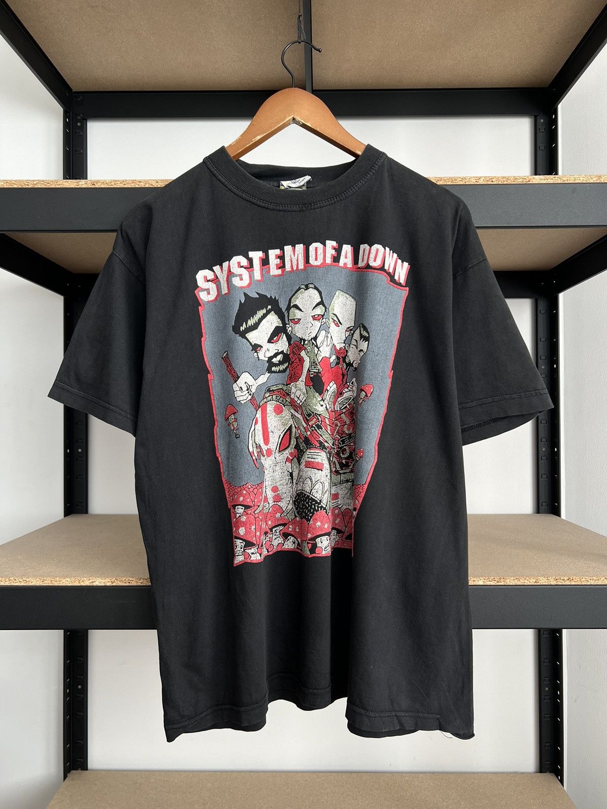 Band Tees Vintage 2000s System of a Down SOAD Mushroom Elephant Tshirt Size US M / EU 48-50 / 2 - 3 Thumbnail