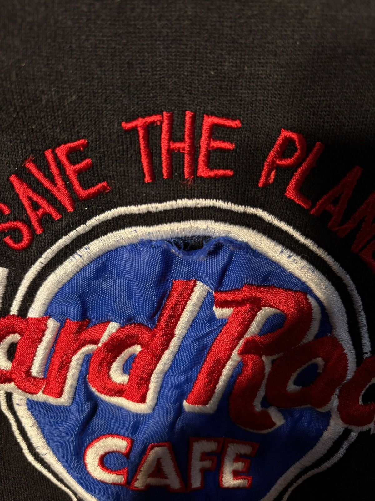 Hard Rock Cafe Vtg Hard Rock Cafe Save The Planet Antwerp USA 90’s Crewneck Size US L / EU 52-54 / 3 - 3 Thumbnail