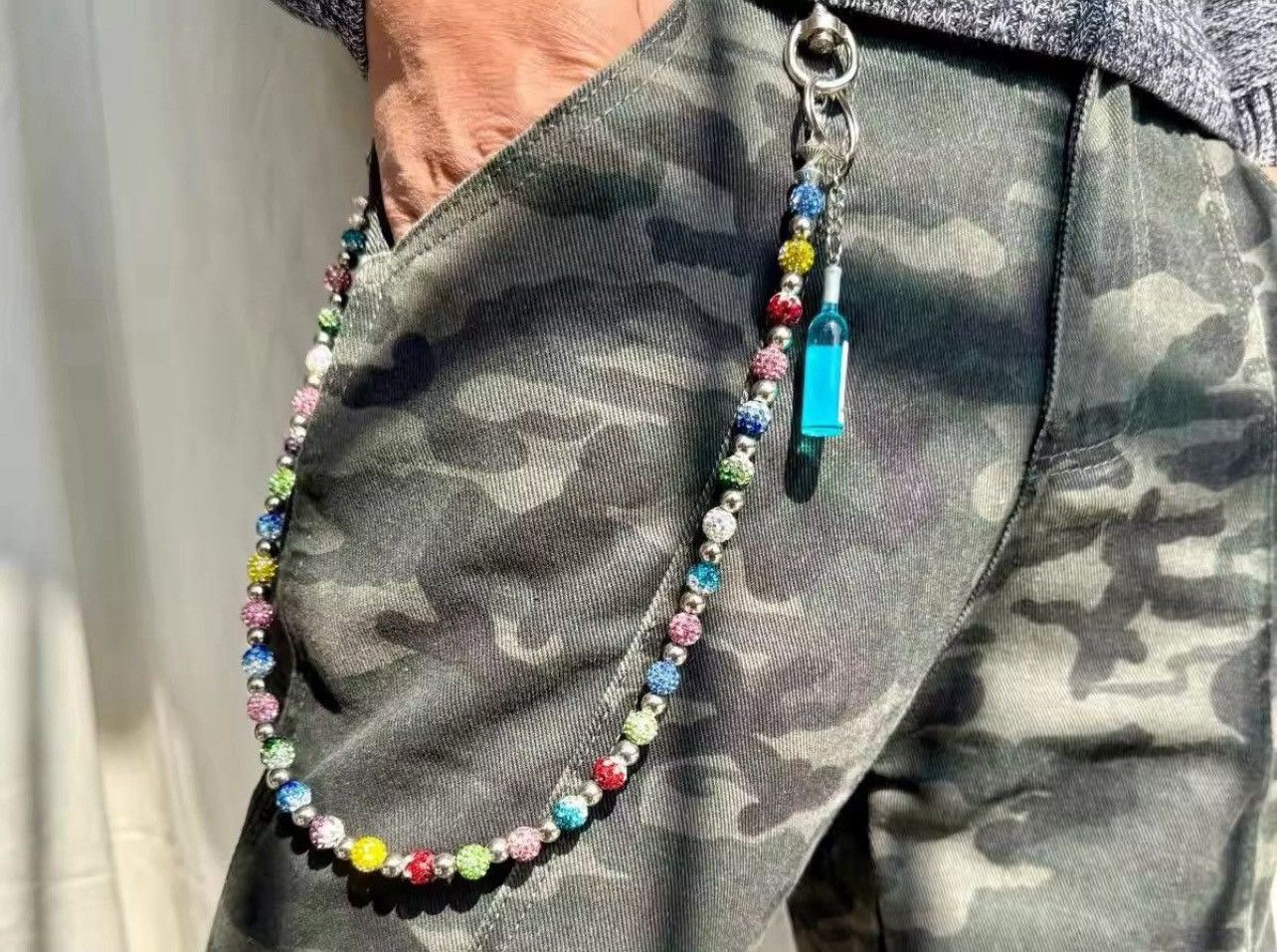 Japanese Brand × Jewelry Round Bead Rhinestone Wallet Chain Size ONE SIZE - 1 Thumbnail