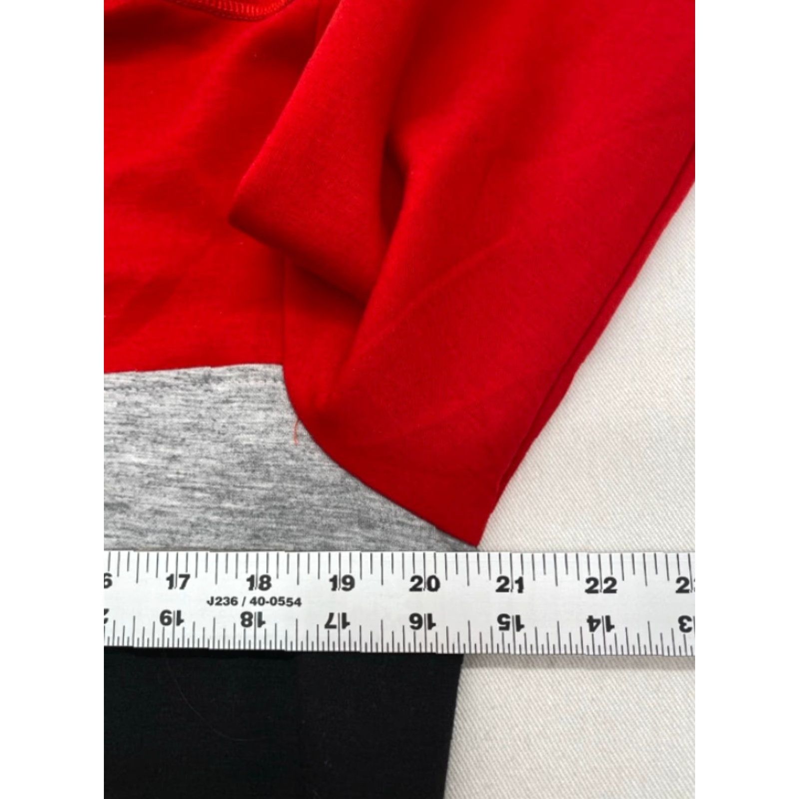 DKNY DKNY Pullover 1/4 Zip Sport Sweater Womens S Red Black Grey NWT 3247 Size S / US 4 / IT 40 - 7 Thumbnail
