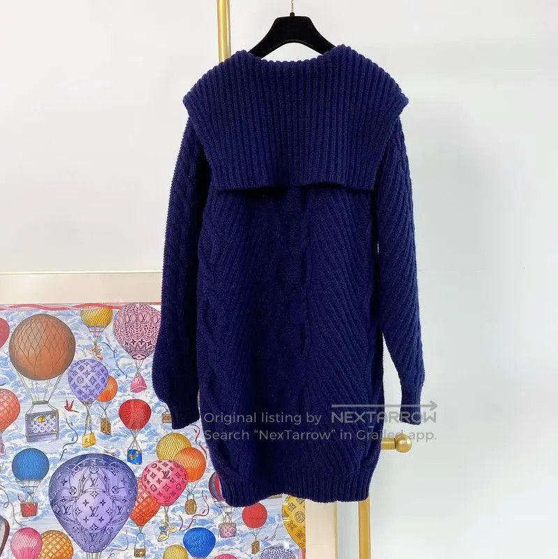 Chanel Chanel Blue Wool Knit Pullover Sweater . Size S / US 4 / IT 40 - 2 Thumbnail