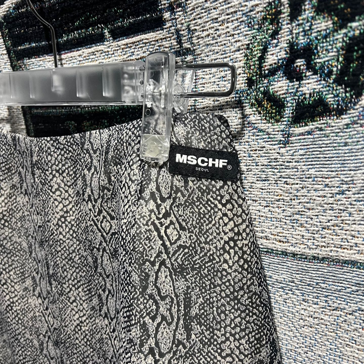 Vintage Mischief snakeskin skirt gray Size 24" / US 00 / IT 34 - 5 Thumbnail