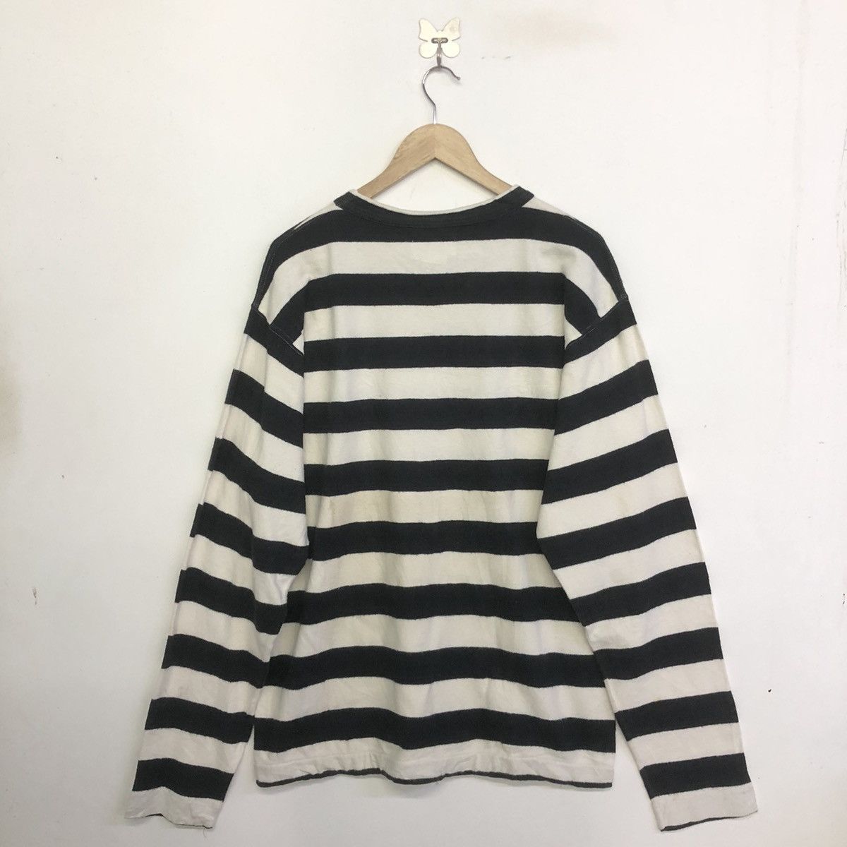 45rpm 45 RPM NORTH MARINE DRIVE STRIPE LONG SLEEVE SHIRT Size US L / EU 52-54 / 3 - 6 Thumbnail