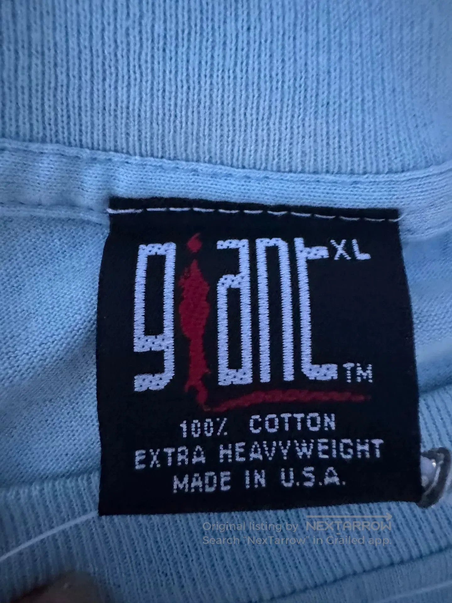 Vintage Vintage Giant XL Cotton Heavyweight Tee. Size US M / EU 48-50 / 2 - 2 Thumbnail