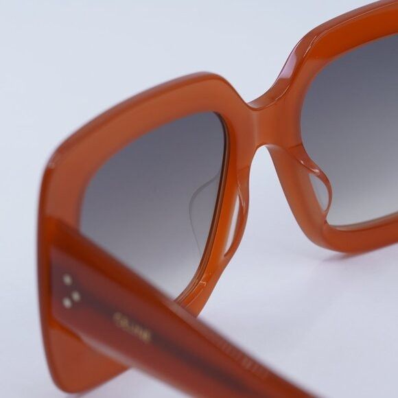 Celine 🕶️ New Celine CL40263I 42F Sunglasses - Shiny Orange Frame Size ONE SIZE - 10 Thumbnail