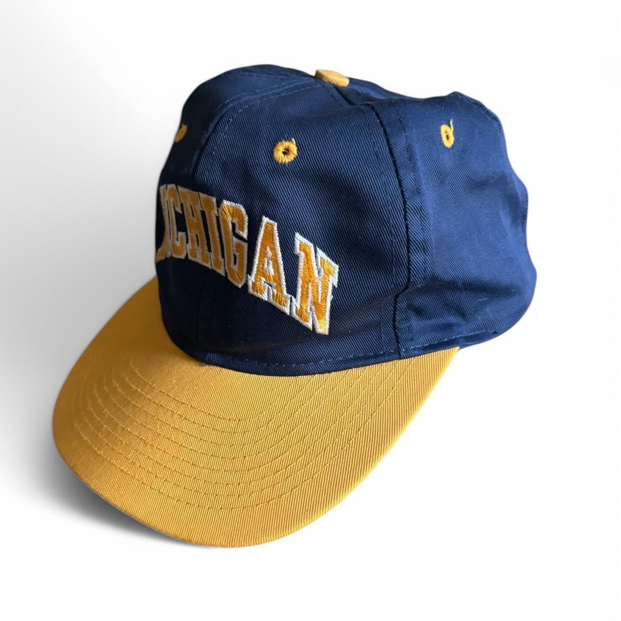 Vintage vintage michigan 6 panel snapback hat Size ONE SIZE - 2 Thumbnail