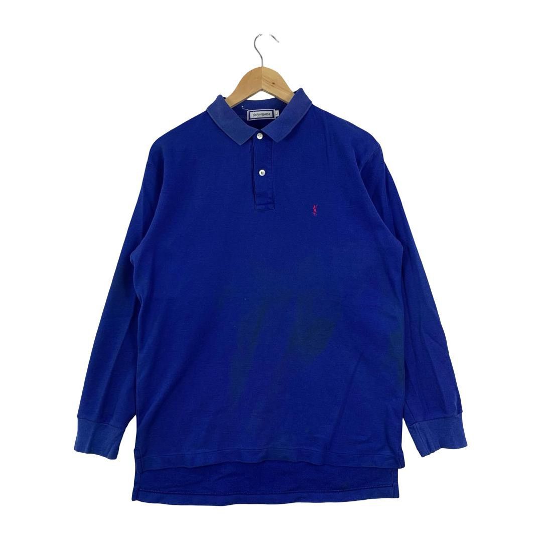 Yves Saint Laurent Vintage YVES SAINT LAURENT Ysl Embroidered Collar Tshirt Size US L / EU 52-54 / 3 - 1 Thumbnail