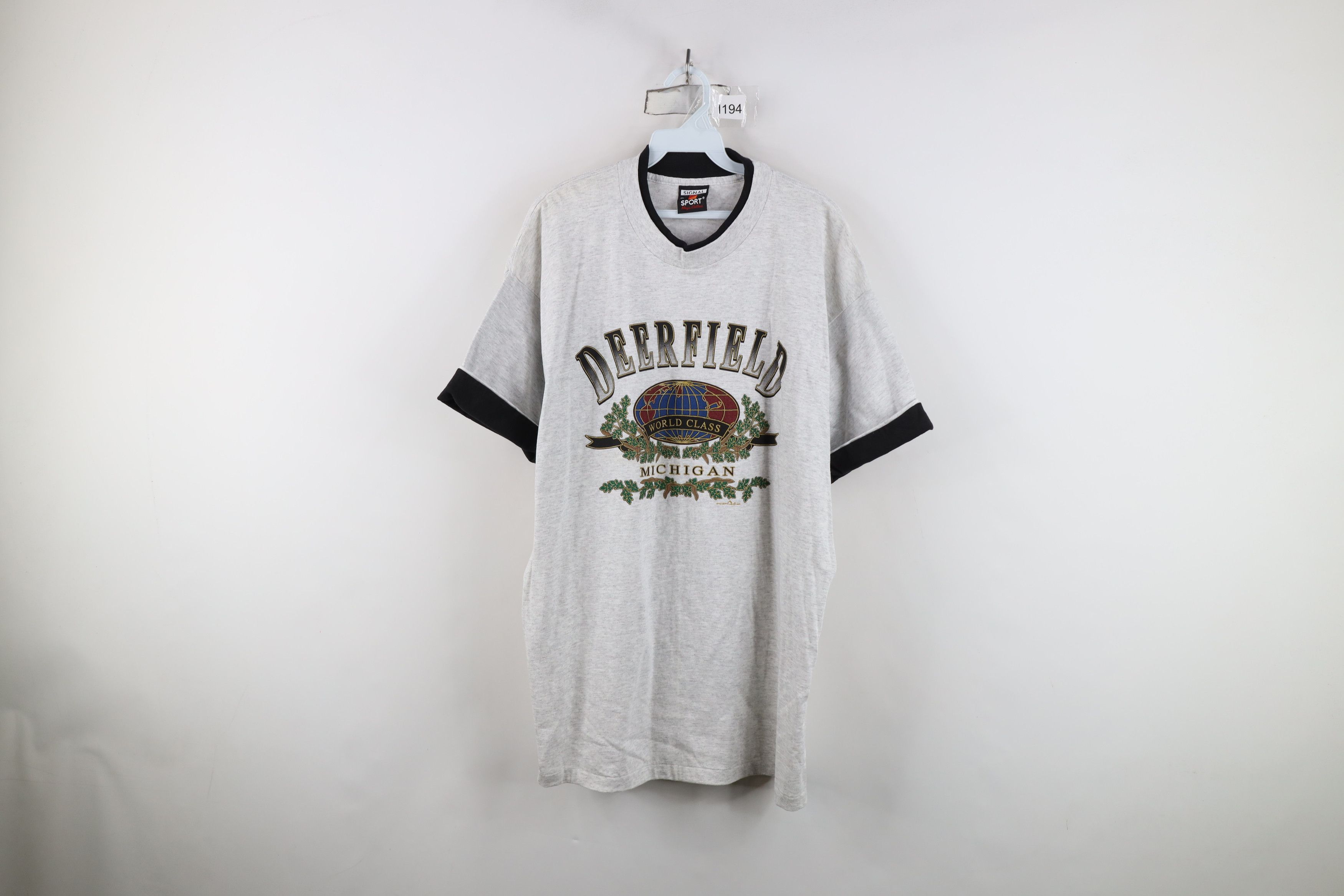 Vintage Vintage 90s Streetwear Michigan Layered T-Shirt USA Size US XL / EU 56 / 4 - 1 Thumbnail