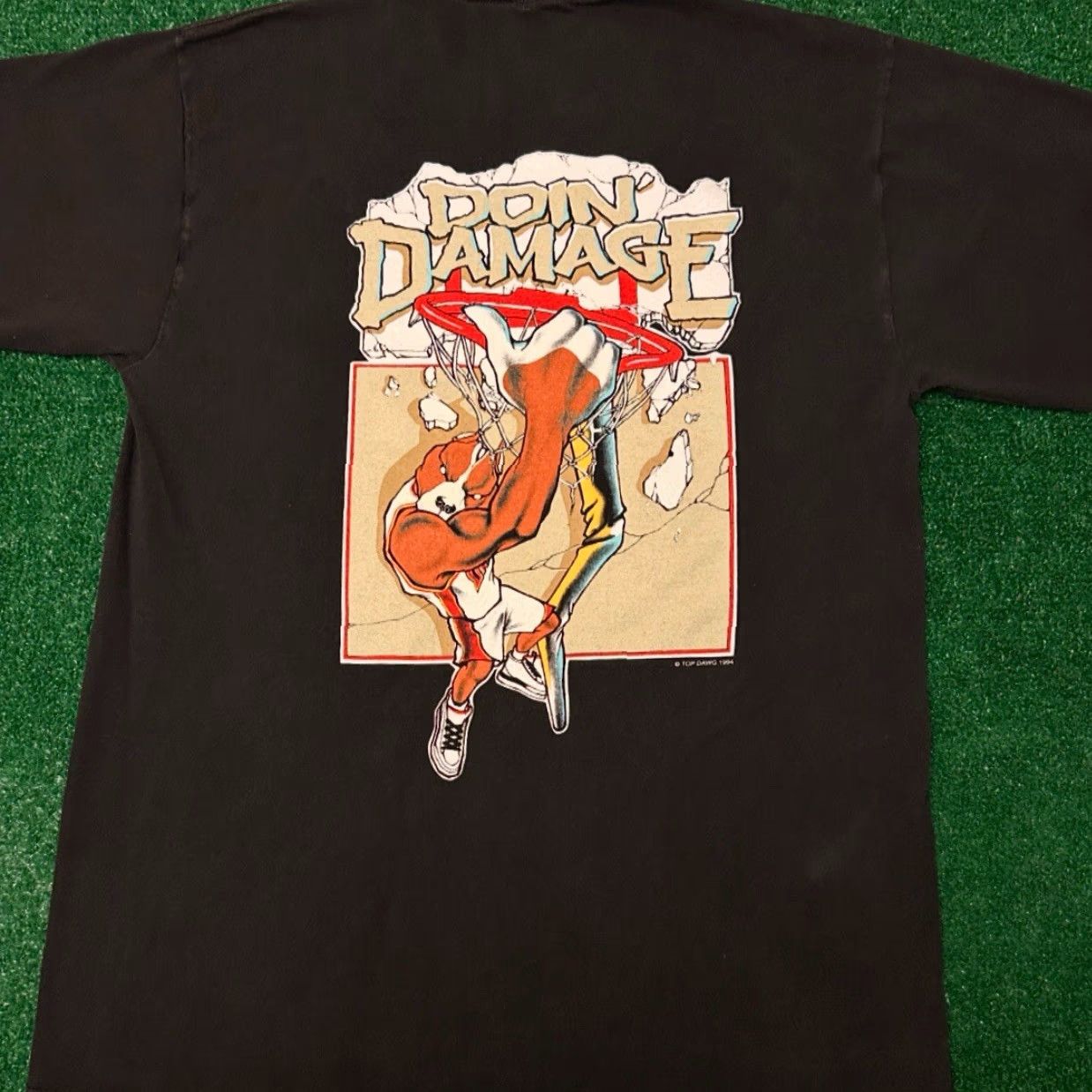 Vintage VINTAGE Top Dawg Shirt Mens Large 90s Hip Hop Dogs Basketball Dunk VTG 1994 Black Short Sleeve Shirt Mens Large Size US L / EU 52-54 / 3 - 5 Thumbnail