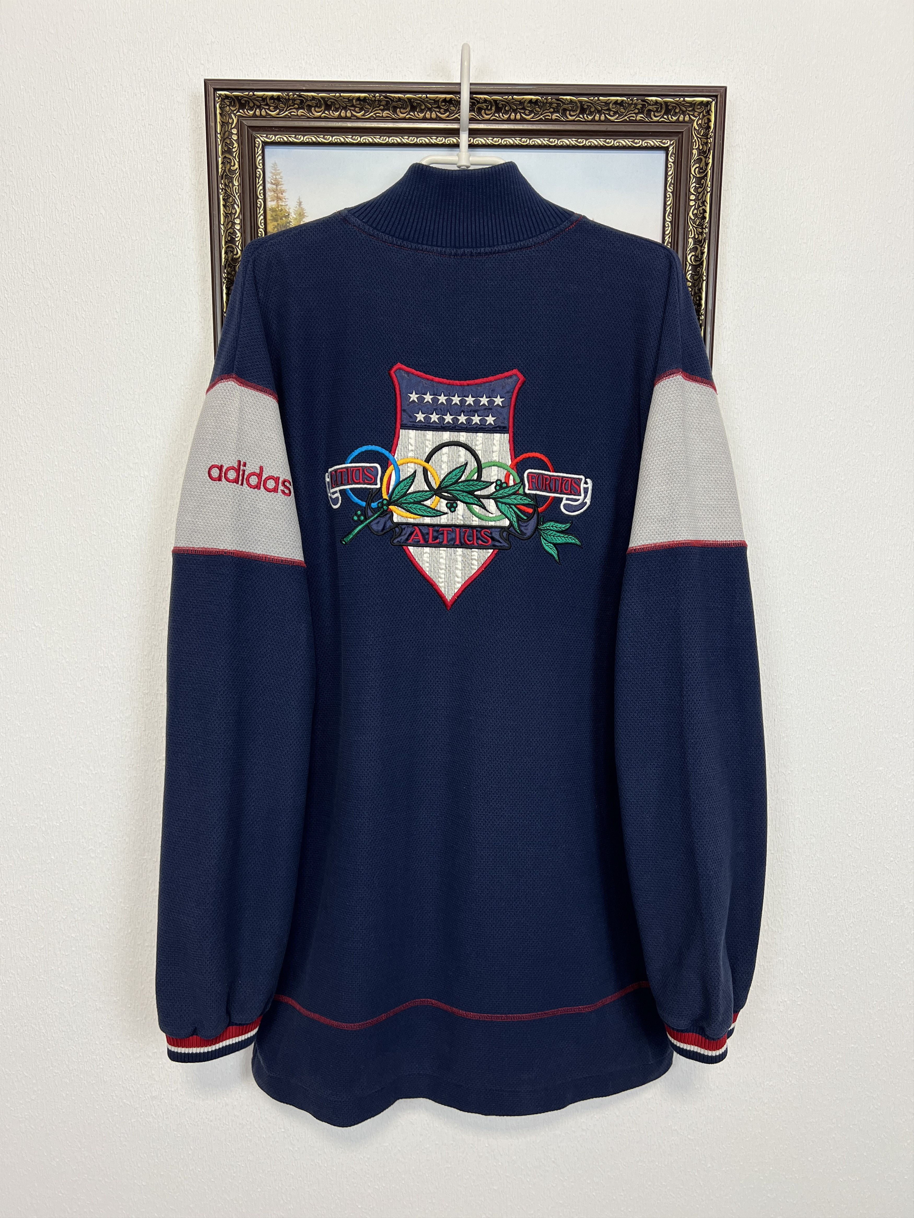 Adidas Vintage Olympia 1932 Los Angeles Olympics Sweatshirt Jacket Size US L / EU 52-54 / 3 - 1 Thumbnail