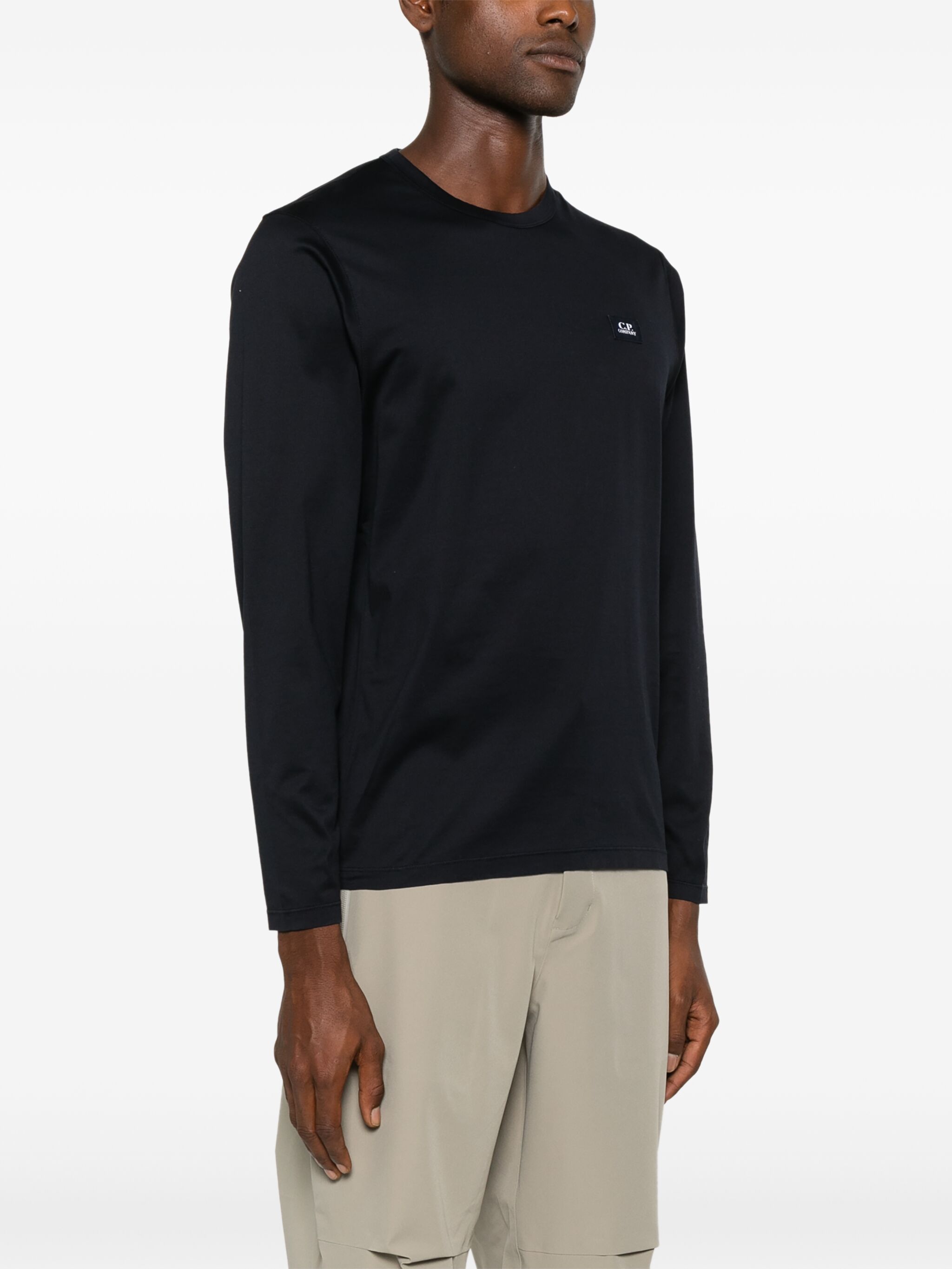 C.P. Company o1y1224 Logo Crewneck T-Shirt in Navy Blue Size US XS / EU 42 / 0 - 3 Thumbnail