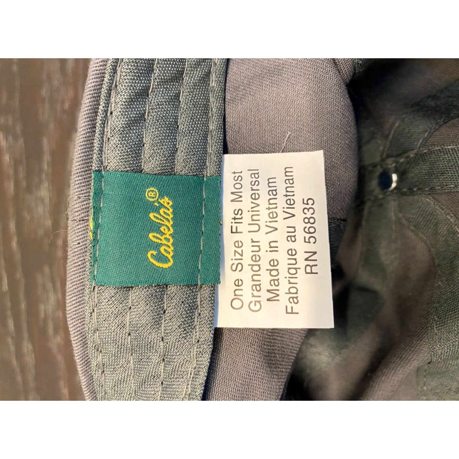 Vintage Cabela's Adult Adjustable Gray Strapback Baseball Cap Outdoor Workwear Hat Size ONE SIZE - 7 Thumbnail
