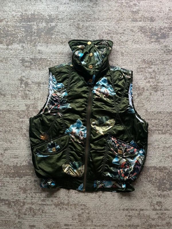 Other Ski Power Sz 2 / S Women's Satin Ski Vest 1980s - 1990's Size S / US 4 / IT 40 - 2 Thumbnail
