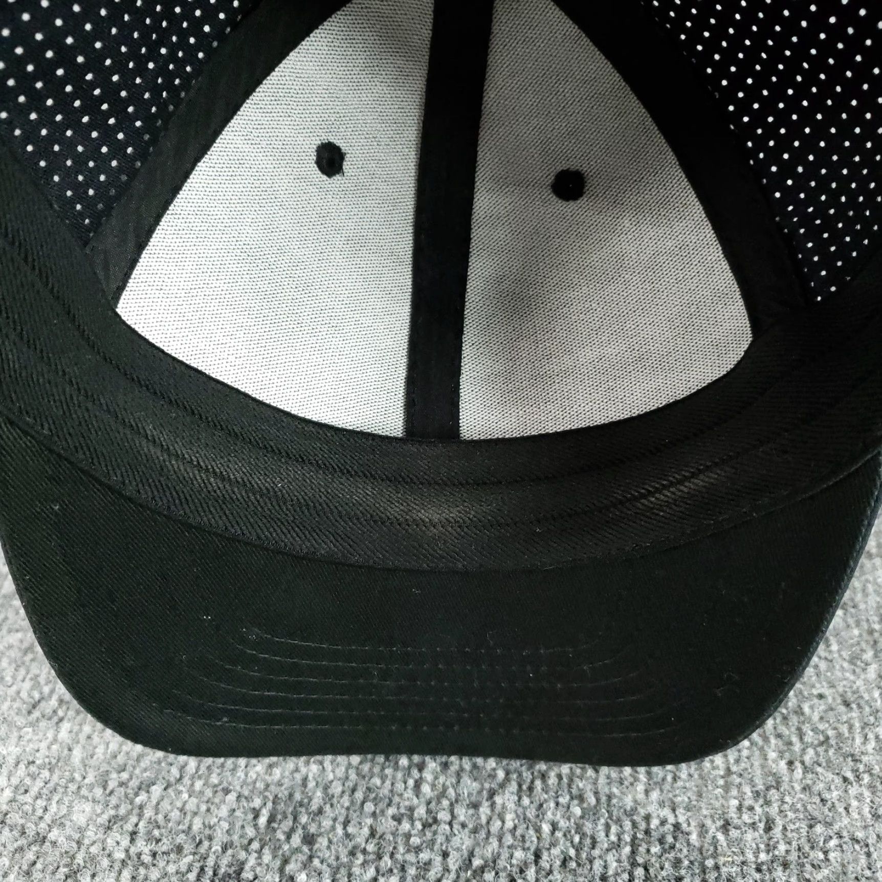 Vintage Grundéns Hat Cap Fitted Mens S/M One Size Black Perforated A-FLEX Fishing Cap Size ONE SIZE - 6 Thumbnail