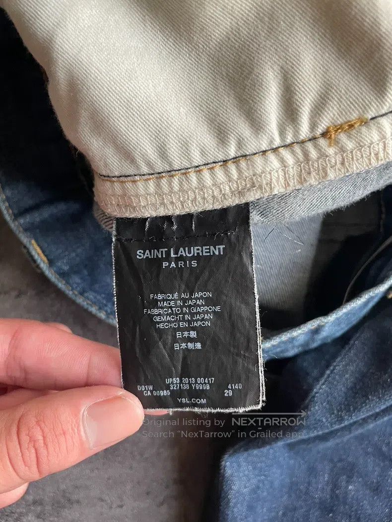 Saint Laurent Paris Saint Laurent Paris Deep Blue Original Ghost Claw Denim Pa Size US 29 - 5 Thumbnail
