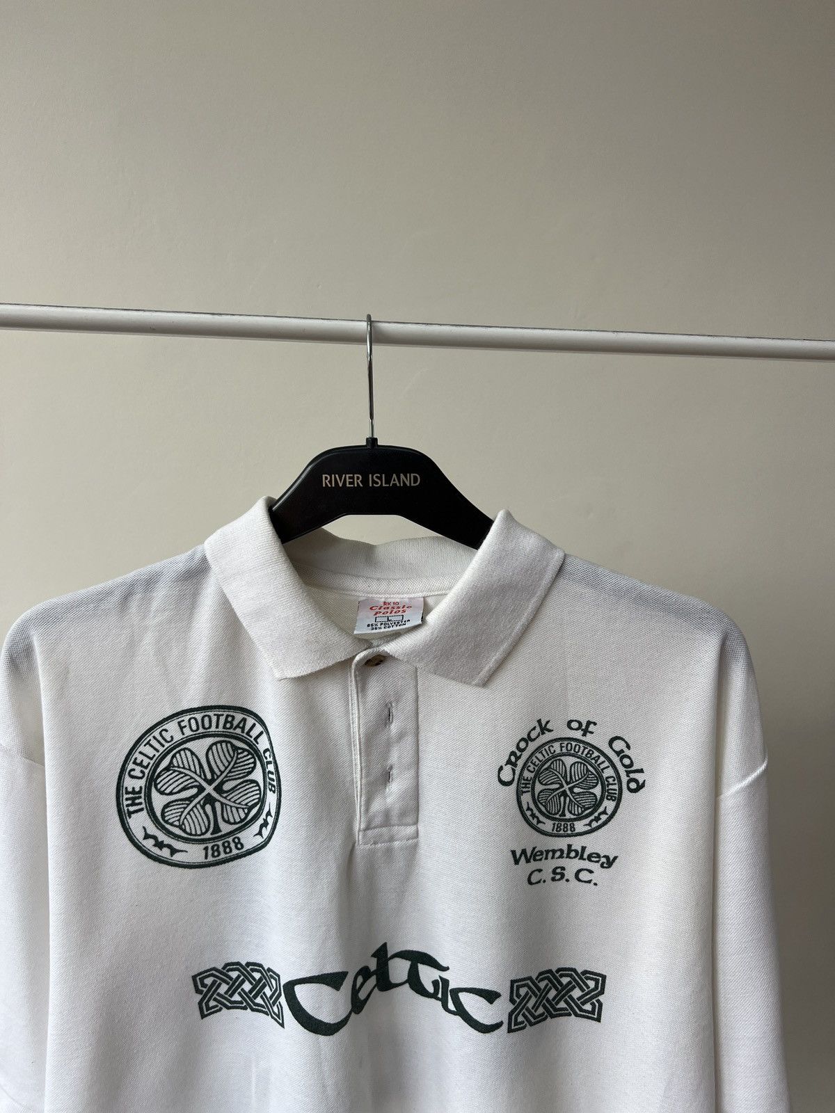 Other Vintage Celtic Retro Polo Soccer T-Shirt Size US L / EU 52-54 / 3 - 7 Thumbnail