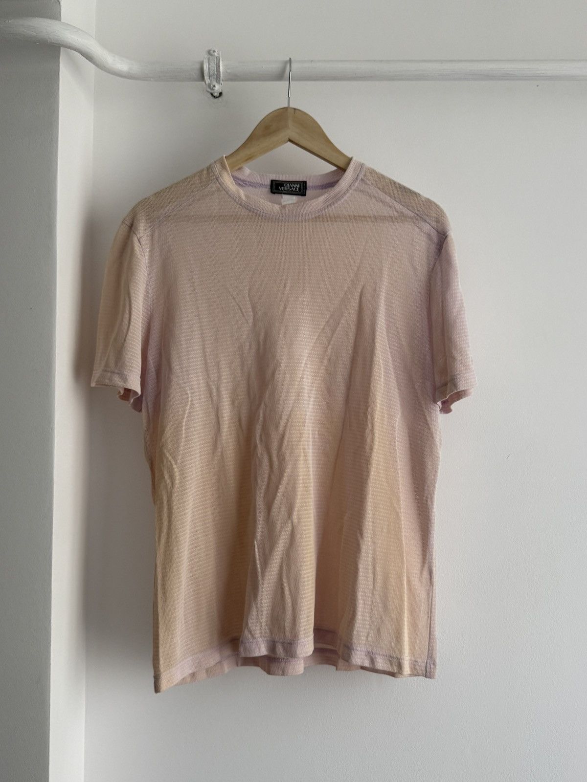 Versace Archive 80-90s Gianni Versace Mesh Top T-Shirt Size S-M Size US S / EU 44-46 / 1 - 1 Thumbnail