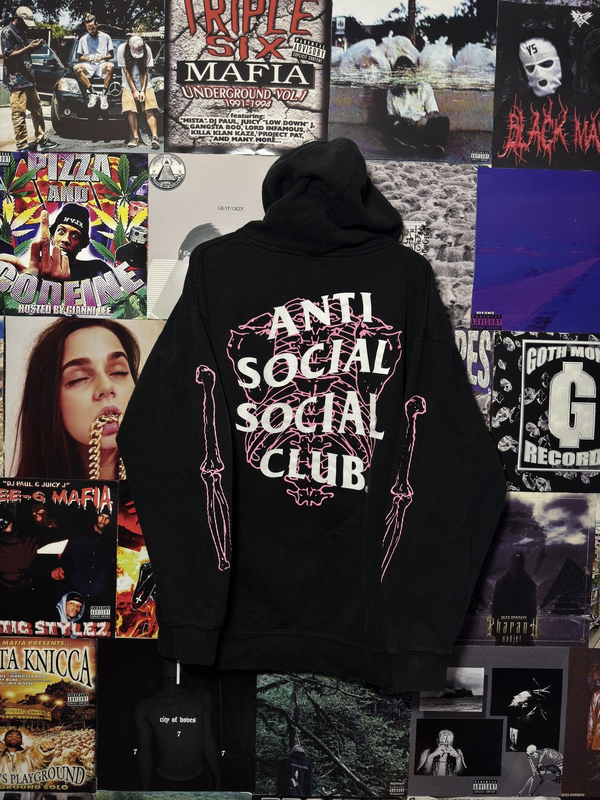 Anti Social Social Club Anti Social Social Club Skeleton Hoodie ASSC Size US XXL / EU 58 / 5 - 3 Thumbnail