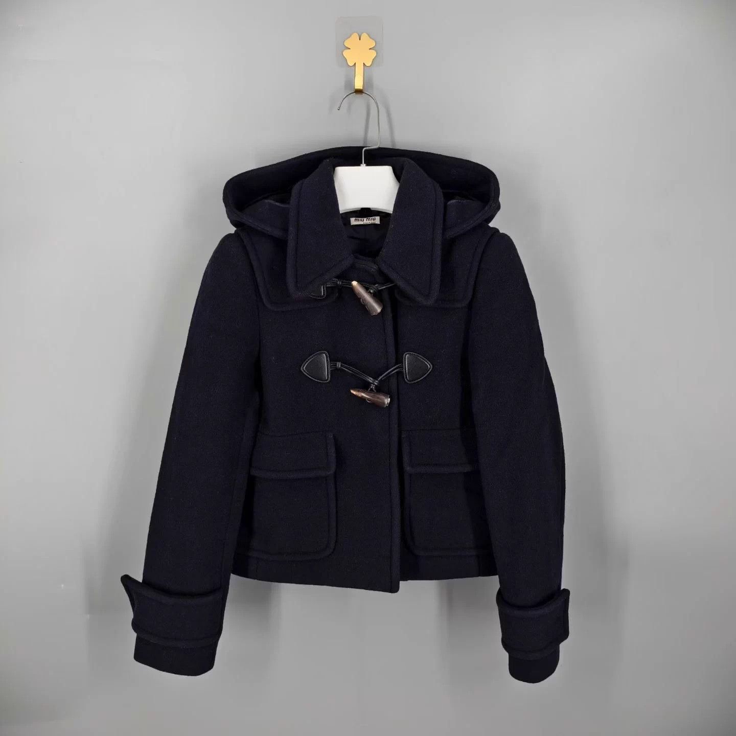 Miu Miu MIU MIU Horn Button Wool Coat 36 98 Size XS / US 0-2 / IT 36-38 - 1 Thumbnail