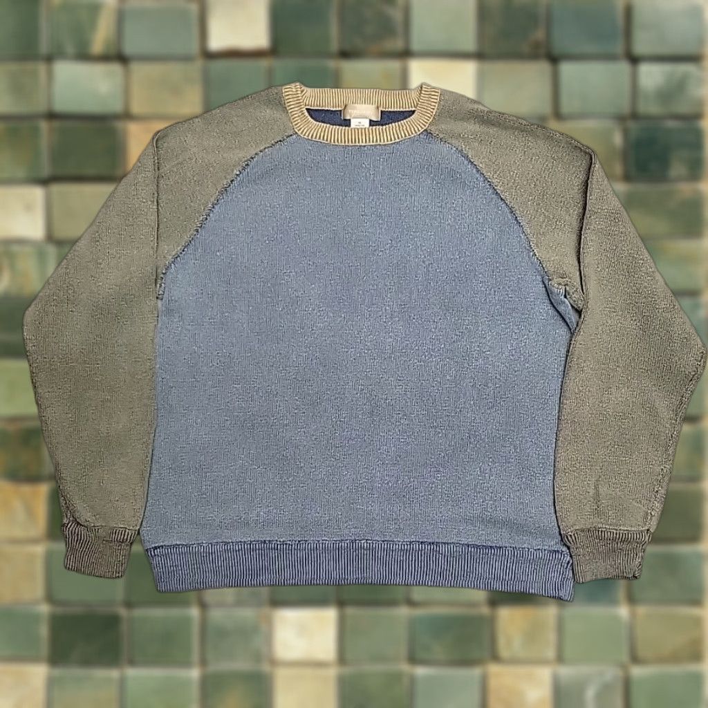 The Territory Ahead Territory Ahead Sweater Men M Blue Pullover Raglan Crewneck Colorblock Size US M / EU 48-50 / 2 - 1 Thumbnail