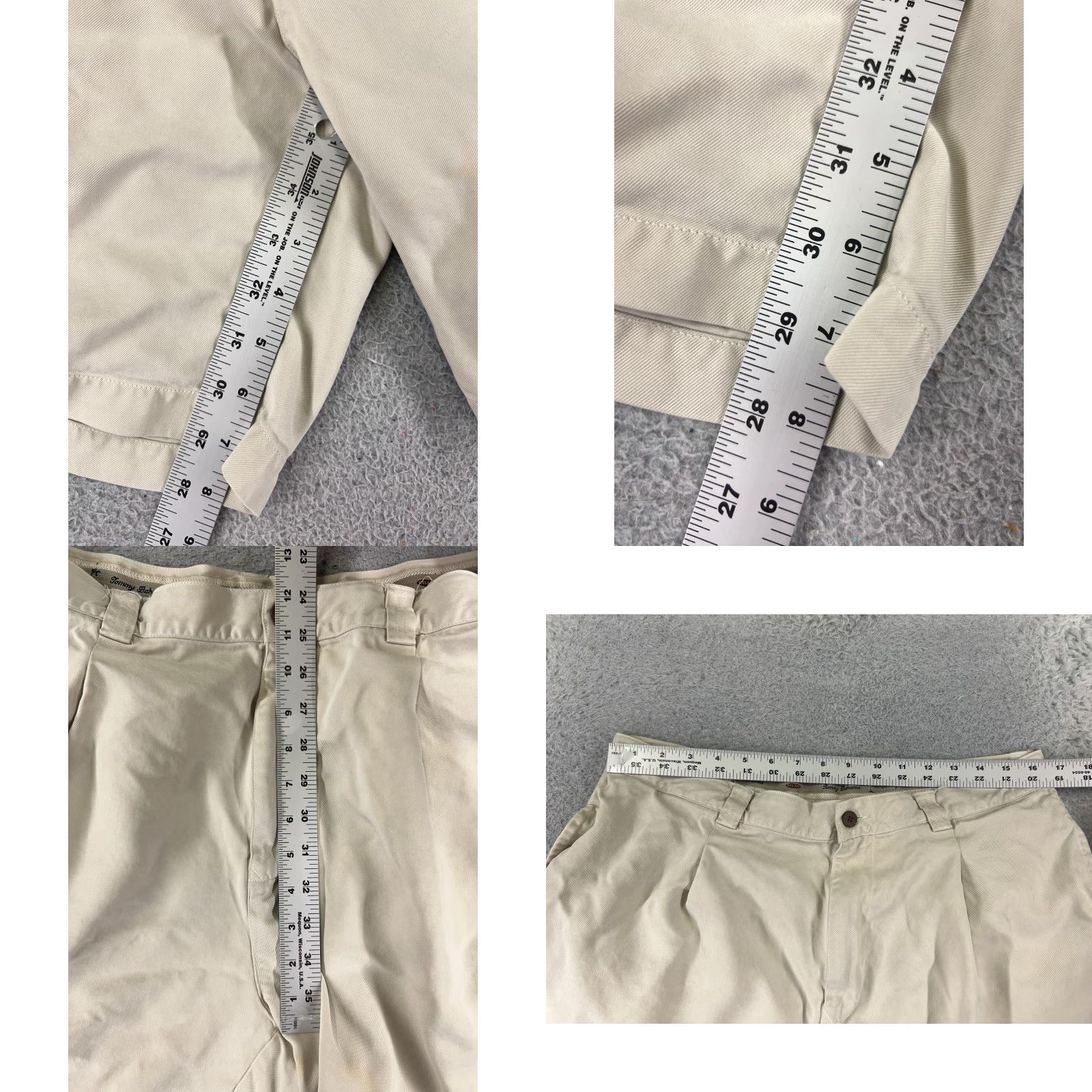 Tommy Bahama Tommy Bahama Shorts Men 36 Beige Silk Cotton Blend Bermuda Pleated 36x8 Mens Size US 36 / EU 52 - 8 Thumbnail
