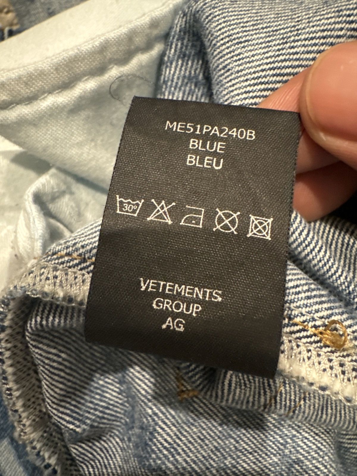 Vetements Men’s Vetements Jeans Size US 30 / EU 46 - 11 Thumbnail