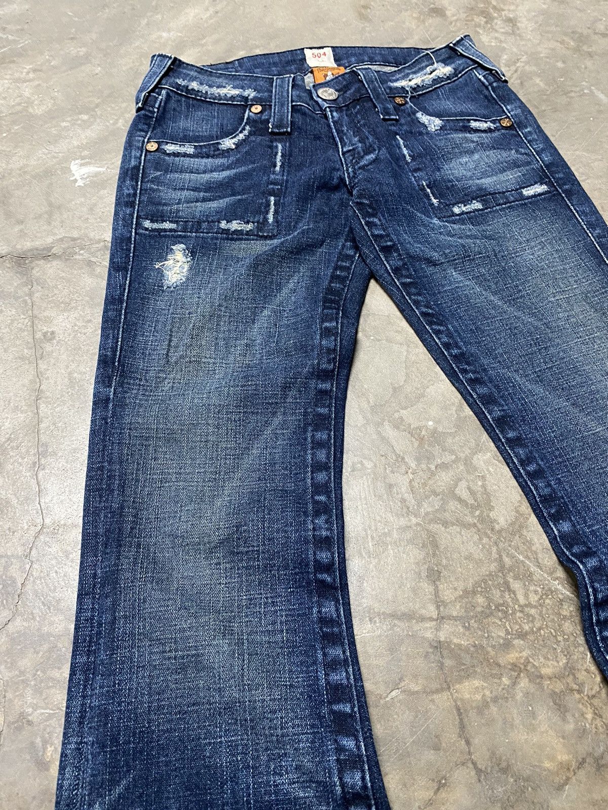 True Religion Flare Jeans True Religion Distressed Size 27" / US 4 / IT 40 - 3 Thumbnail