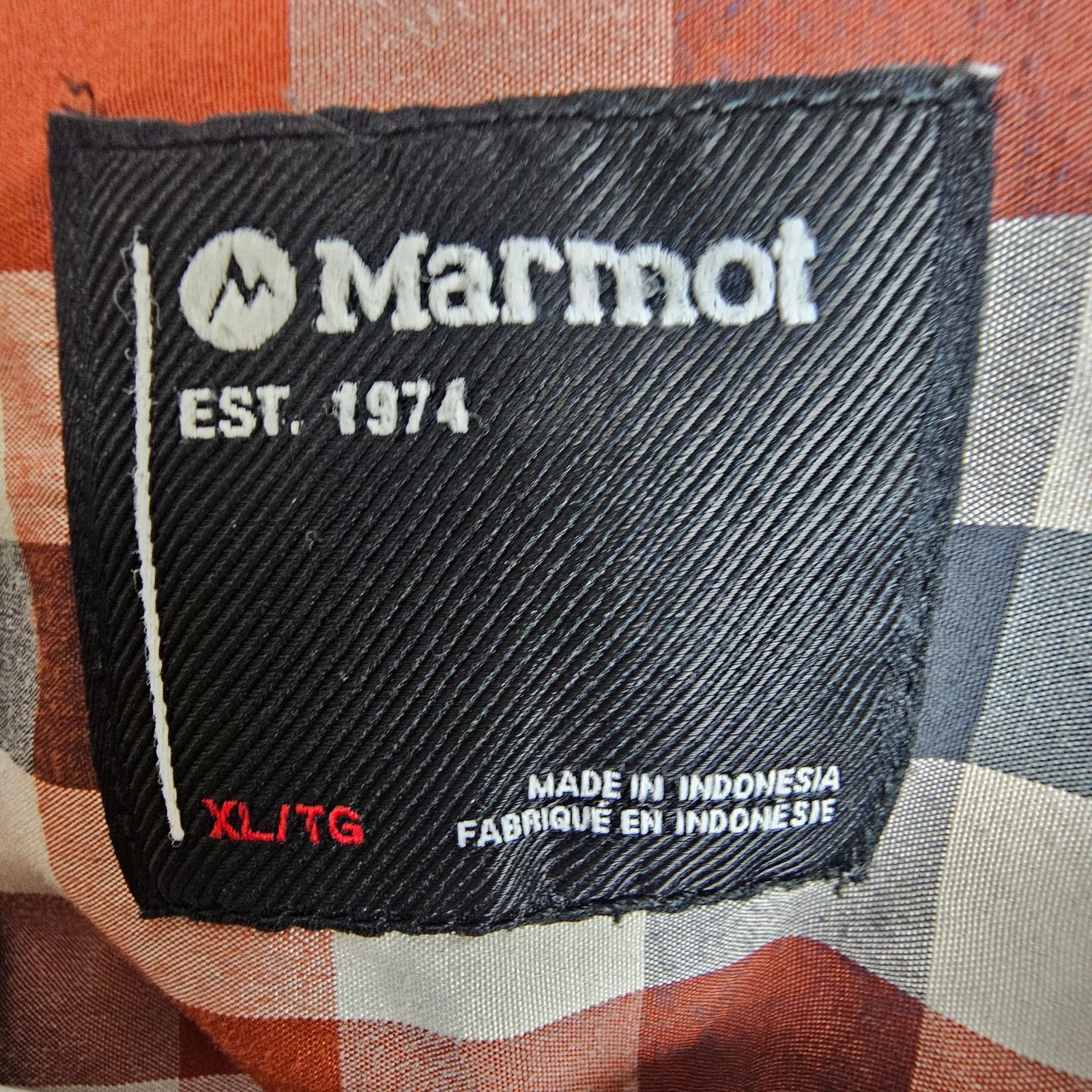 Marmot Marmot Mens Checker Button Shirt XL Gorpcore Outdoor Trail Size US XL / EU 56 / 4 - 6 Thumbnail
