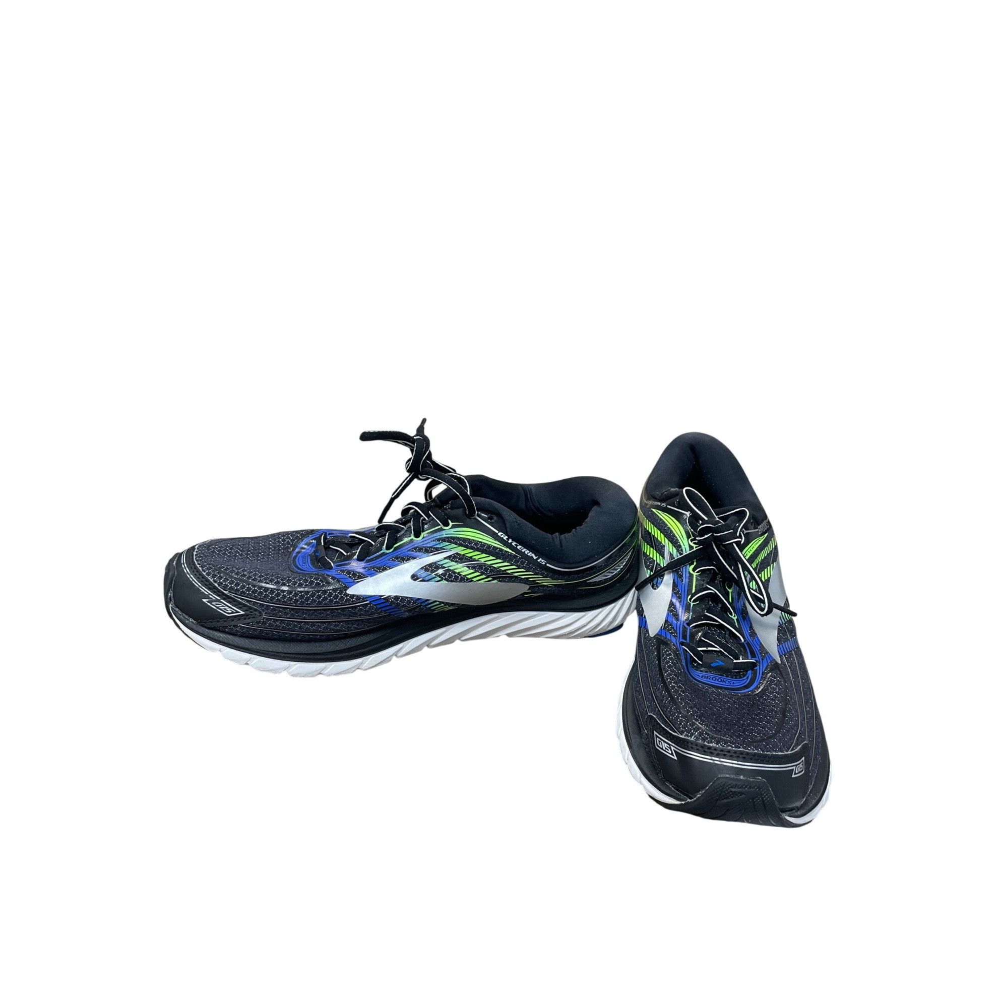 Brooks Brooks Glycerin GTS 15 Mens Black Blue Running Sneakers Size Size US 10.5 / EU 43-44 - 2 Thumbnail