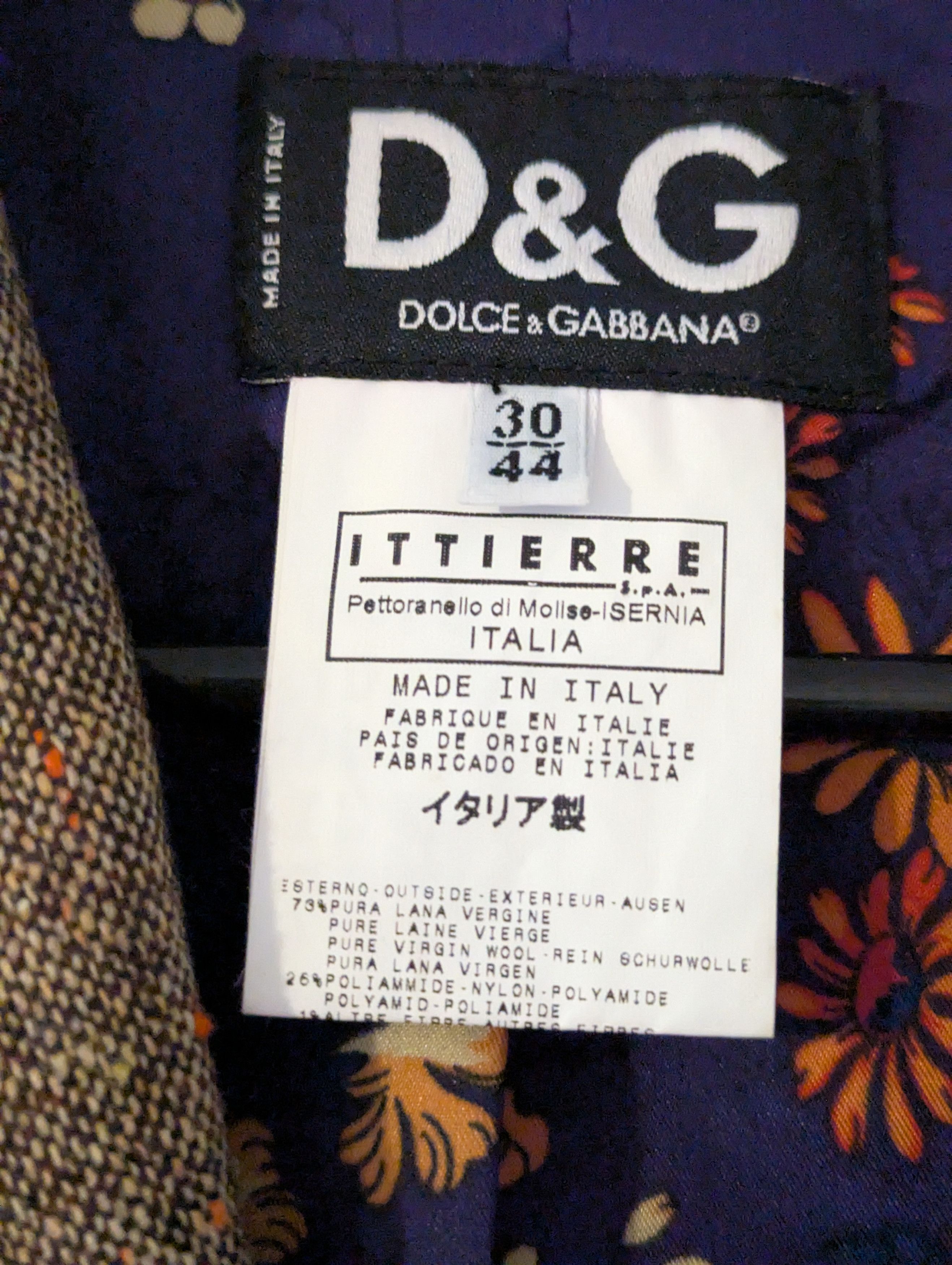 Dolce & Gabbana Dolce and Gabbana tweed wool jacket Small Size S / US 4 / IT 40 - 4 Thumbnail