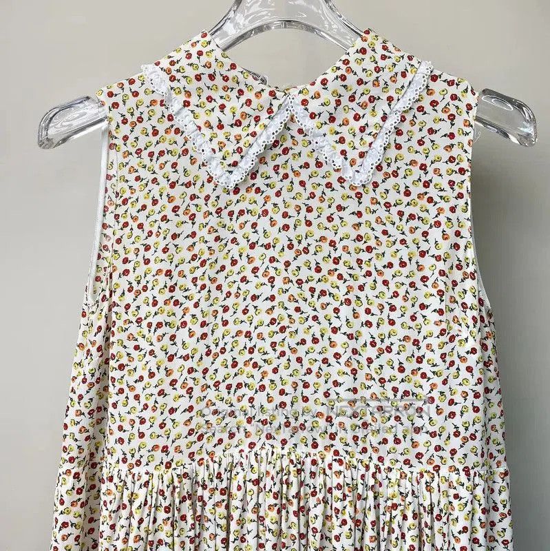Miu Miu Miu Miu Yellow Cotton Dress for Women . Size S / US 4 / IT 40 - 3 Thumbnail