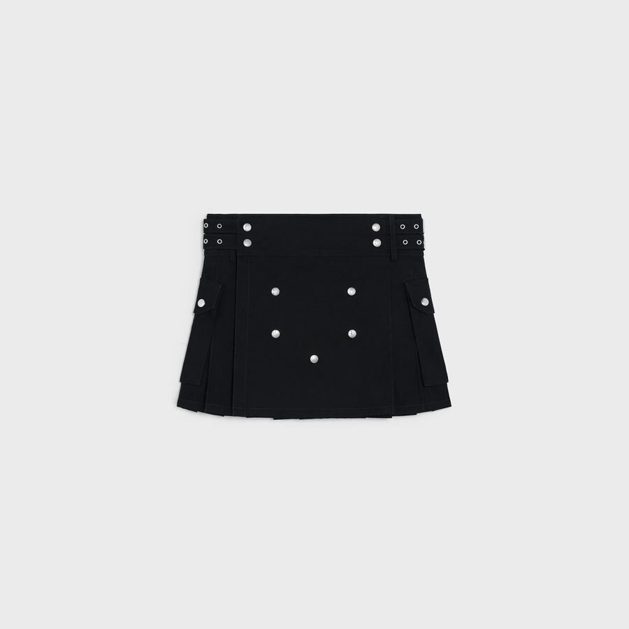 Celine KILT SKIRT IN COTTON TWILL Size US 31 - 1 Thumbnail
