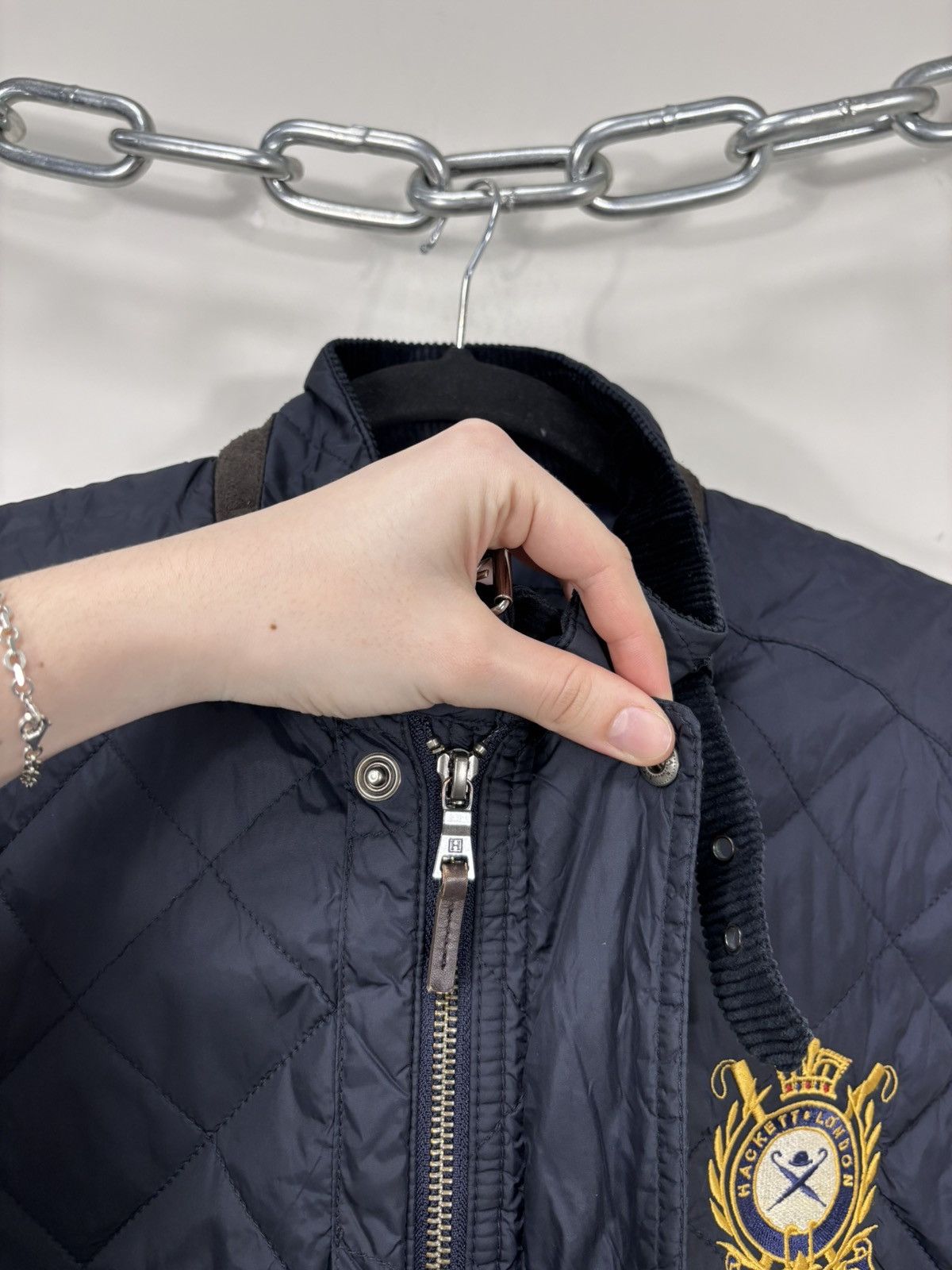 Hackett Hackett London Men’s Navy Blue Quilted Vest Gilet Jacket Size US M / EU 48-50 / 2 - 11 Thumbnail