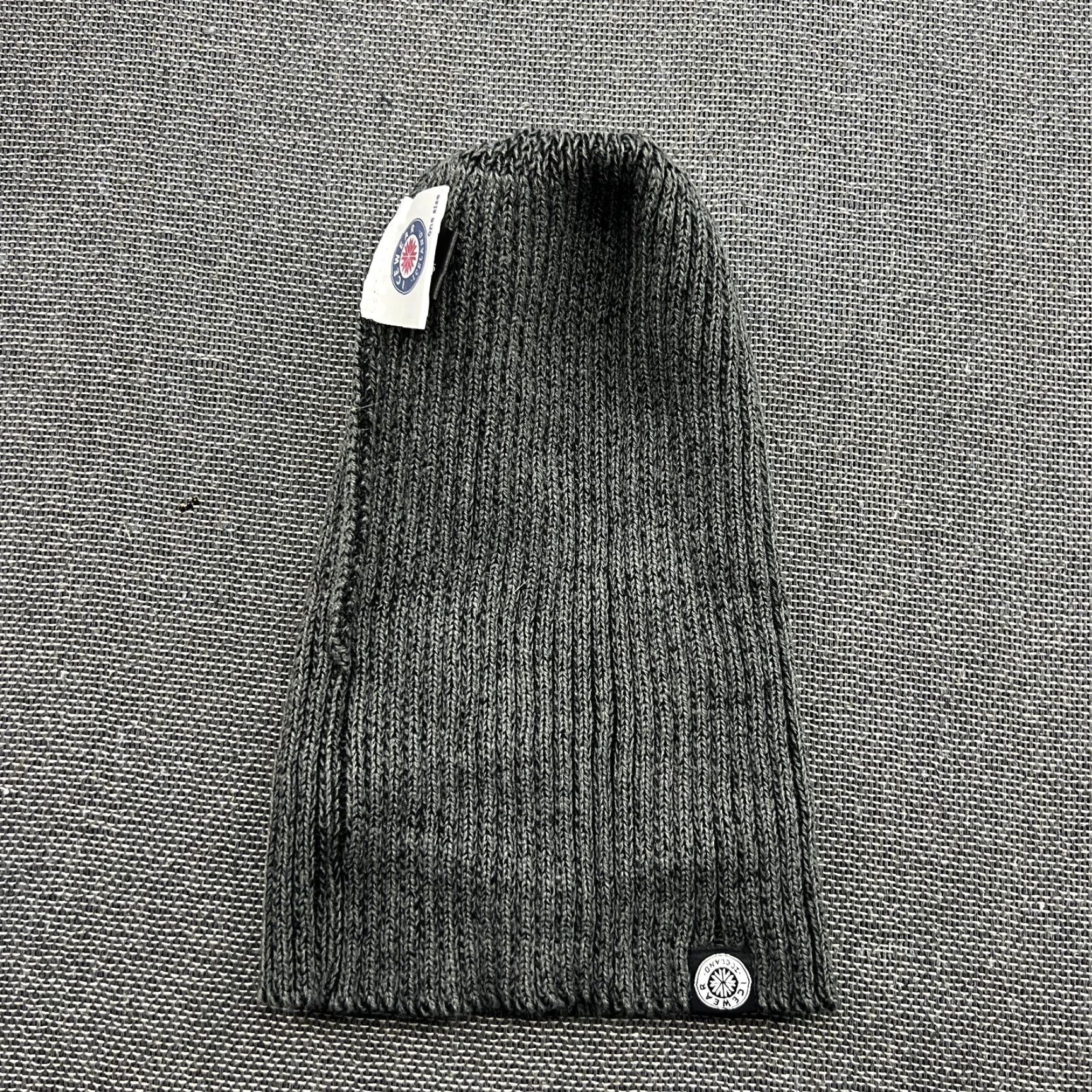 Vintage Icewear Gray Beanie Hat One Size Stretch Knit Cuffed Ribbon Beanie Mens Womens Unisex Adults Size ONE SIZE - 4 Thumbnail