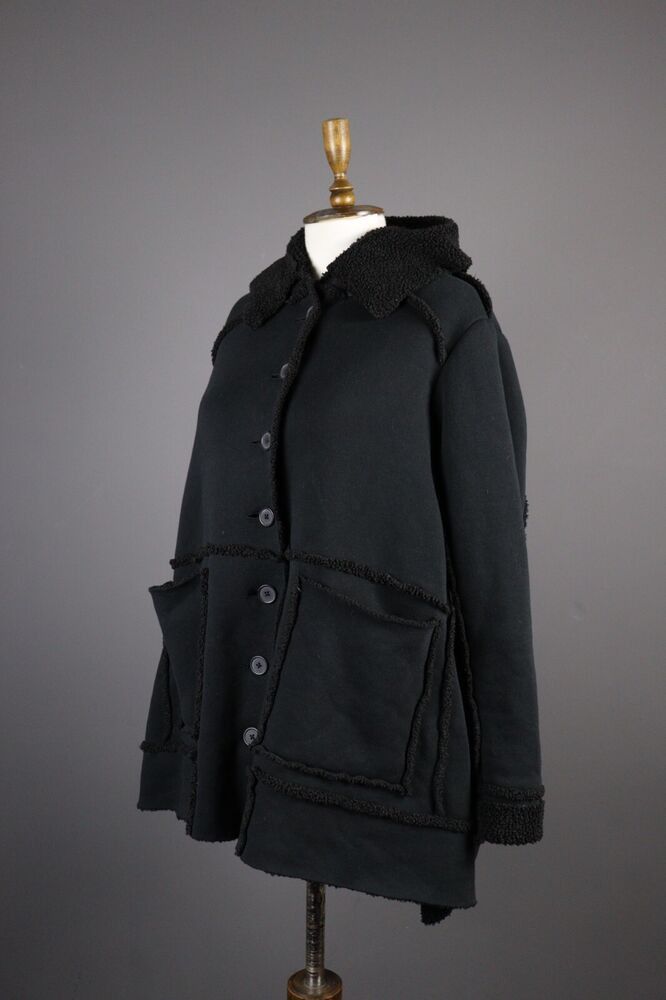 image of Avant Garde Rundholz Coat Jacket in Black, Women's (Size Medium)