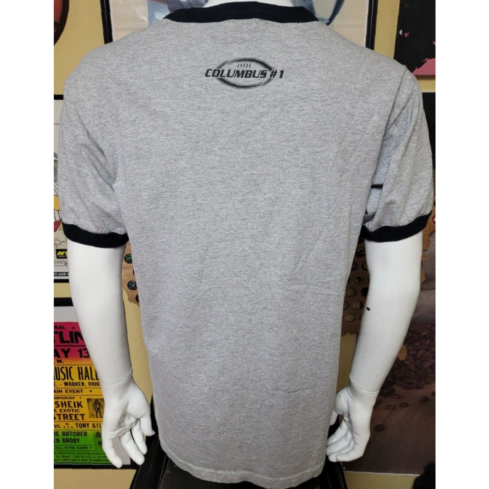Vintage VINTAGE Hooters Columbus OH Ringer Jersey T Shirt Large NICE Wings Bar Restaurant Mens Gray 90s/Graphic/Nice Wings/Bar Theme T-Shirt AS Tees Size US L / EU 52-54 / 3 - 3 Thumbnail