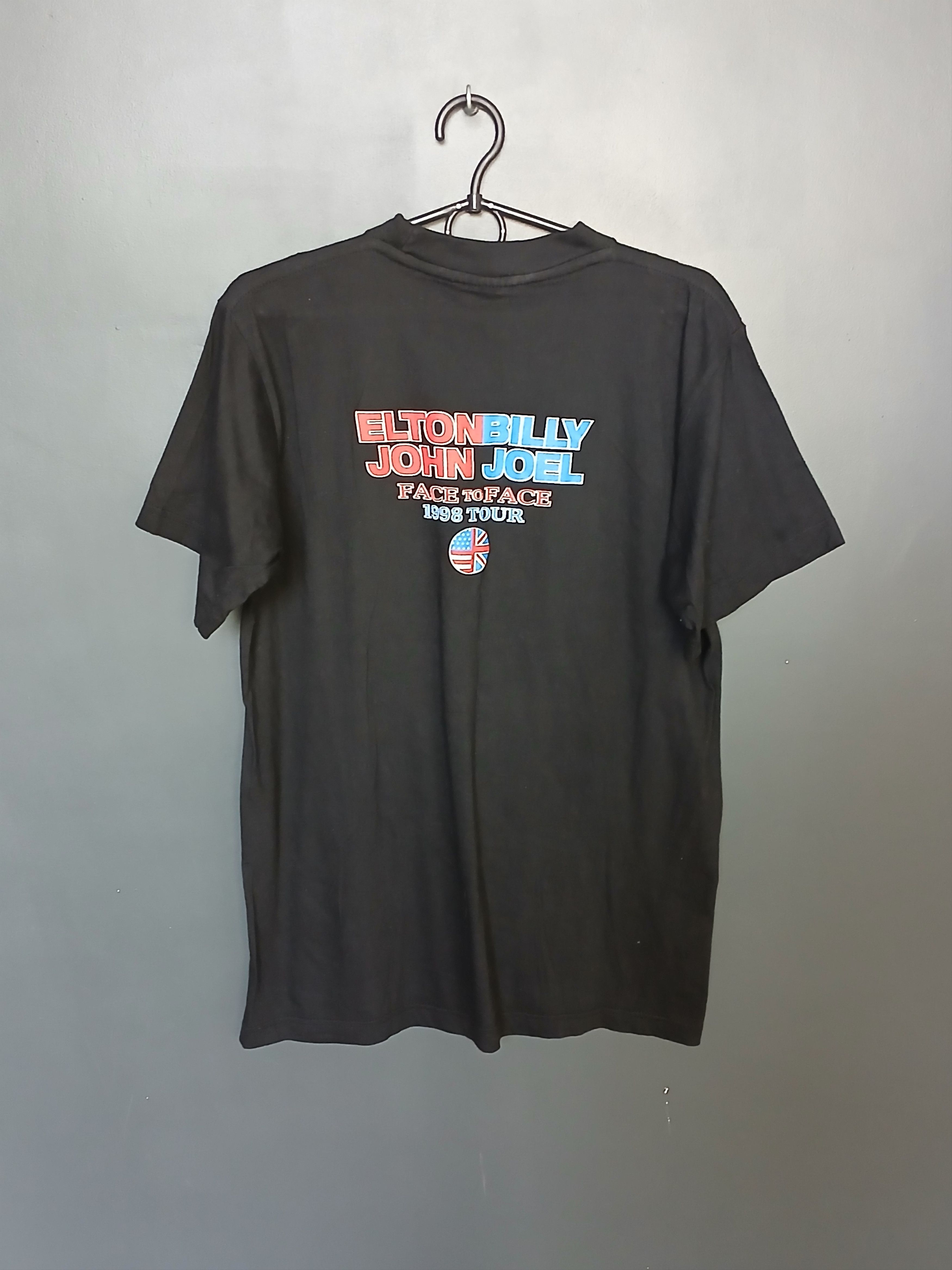 Band Tees × Vintage Vintage 1998 Elton John Billy Joel Face To Face Tour T-Shirt Size US M / EU 48-50 / 2 - 2 Thumbnail