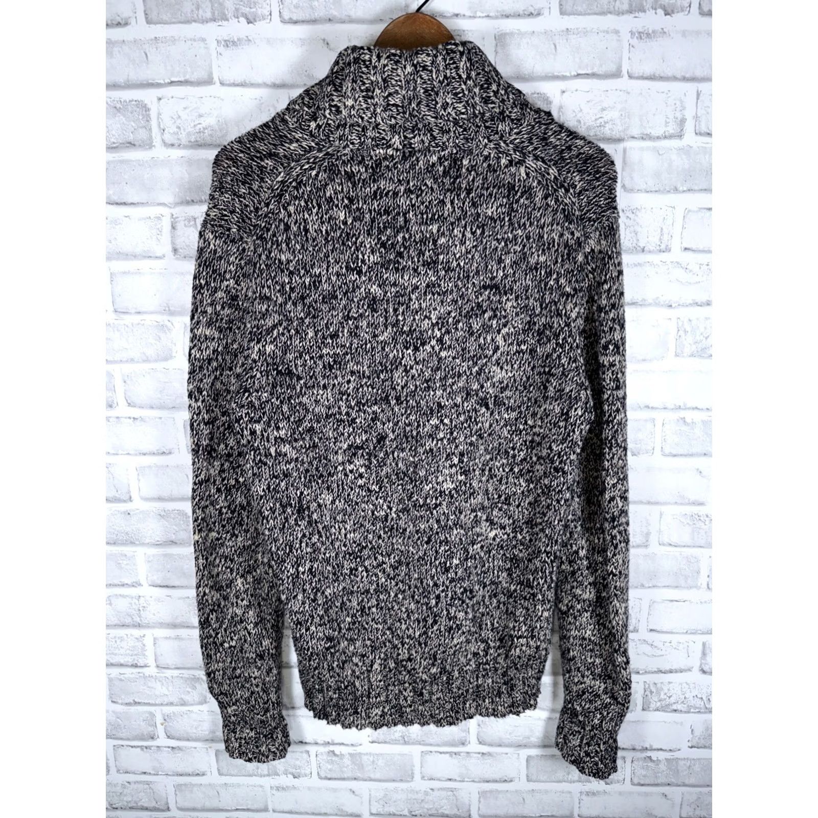 Polo Ralph Lauren VINTAGE Polo Ralph Lauren Gray/Black Shawl Neck Sweater Mens S Shirt Pullover Knit Cardigan? Size US S / EU 44-46 / 1 - 6 Thumbnail
