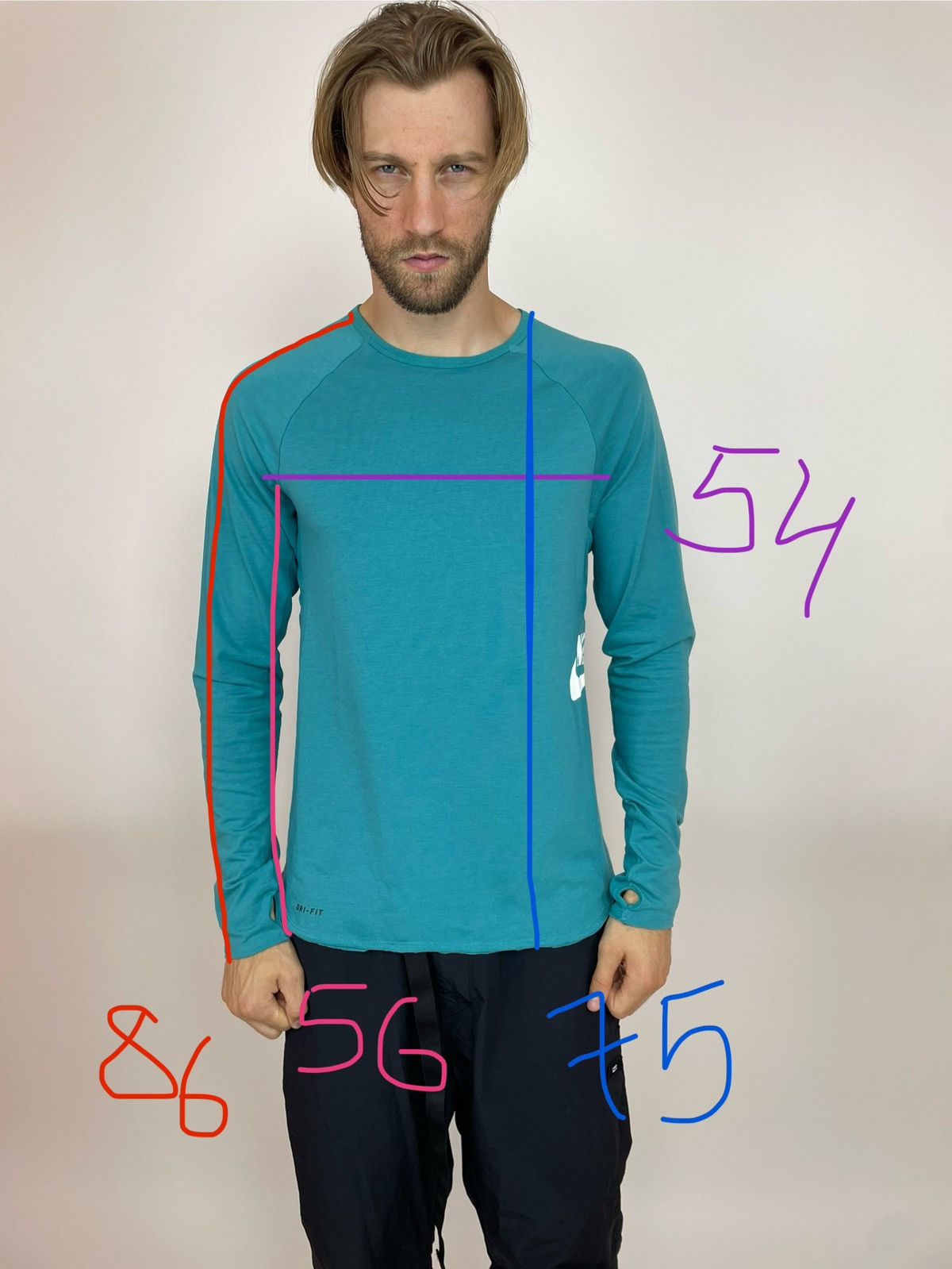 Nike Nike SB Long Sleeve Mens size M Oversized Size US M / EU 48-50 / 2 - 15 Thumbnail