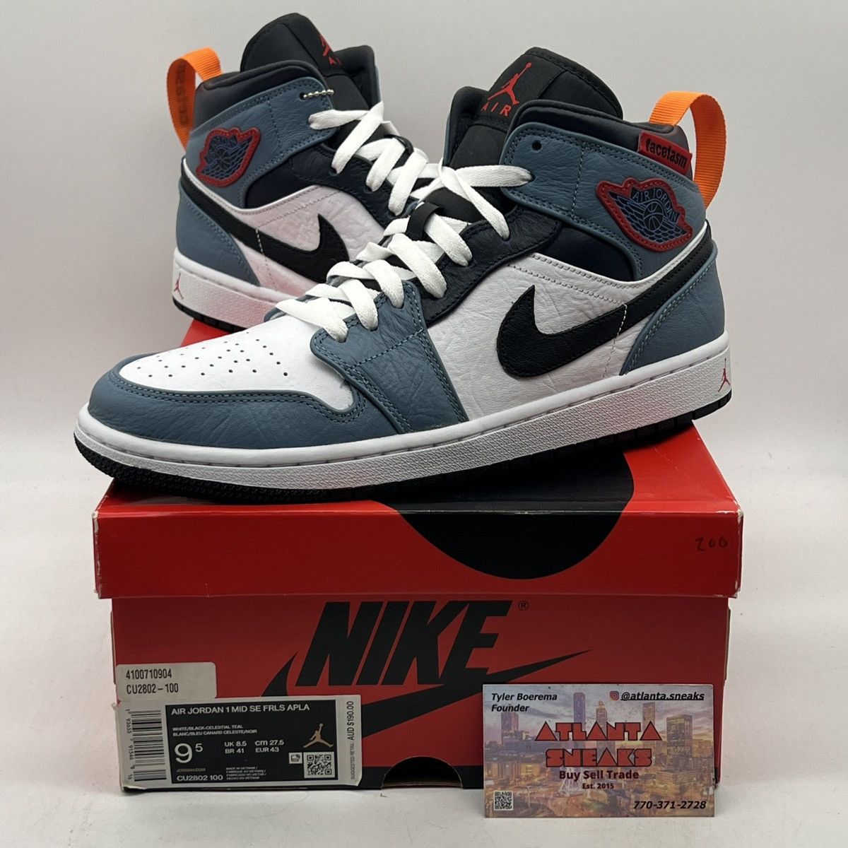 Facetasm x air Jordan mid fearless