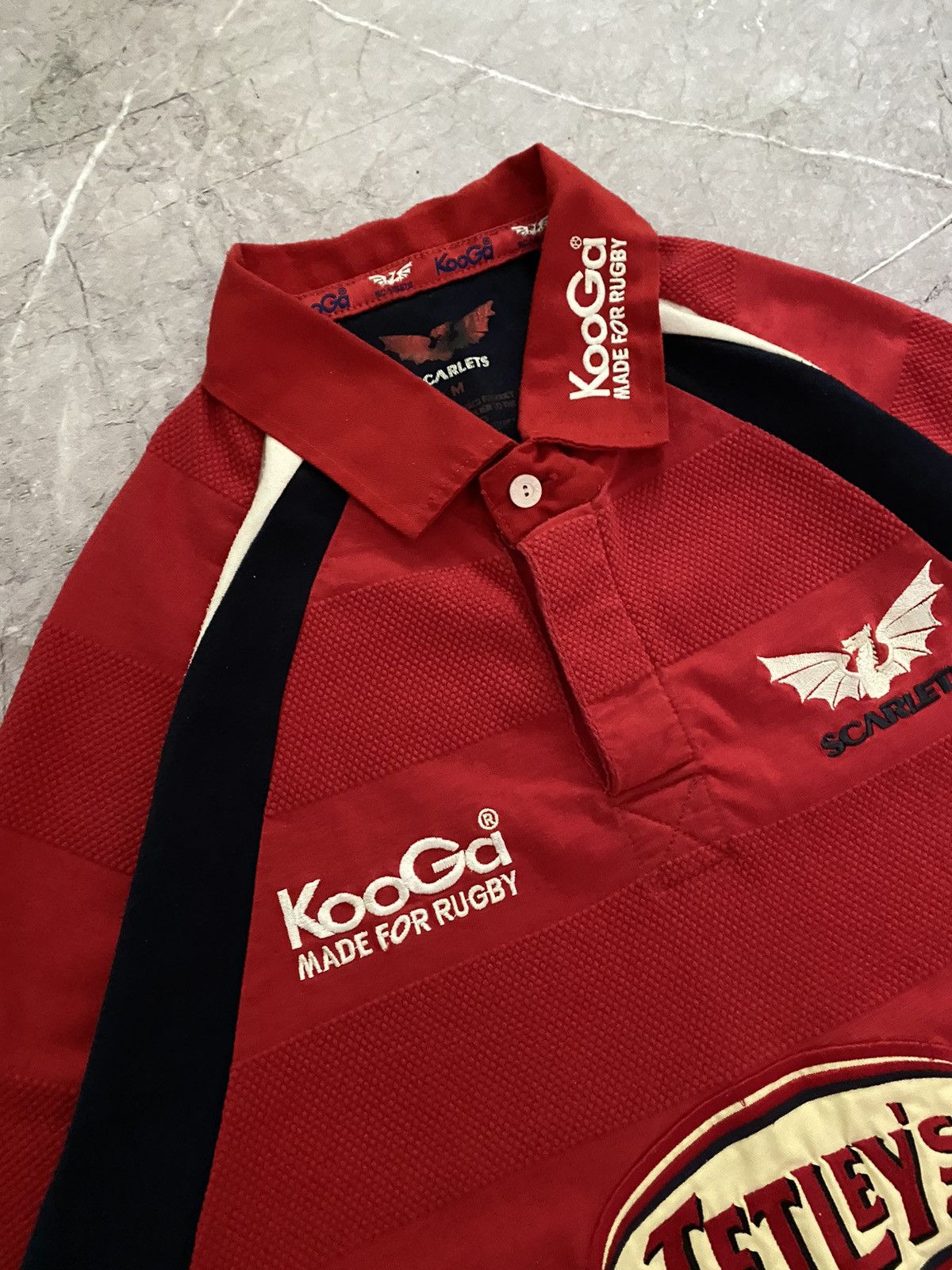 Vintage Vintage Scarlets Jersey Home Rugby Shirt 2003 - 2004 KooGa Size US M / EU 48-50 / 2 - 4 Thumbnail