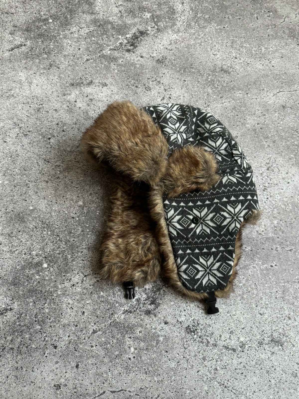 Japanese Brand × Vintage Vintage Y2K fleece snow hat Japanese style Size ONE SIZE - 3 Thumbnail