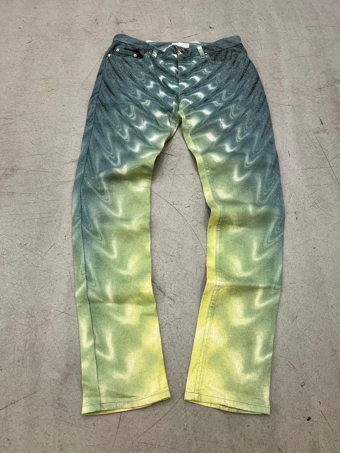 Roberto Cavalli SS2001 Roberto Cavalli Sparkle Gradient Green & Blue ...